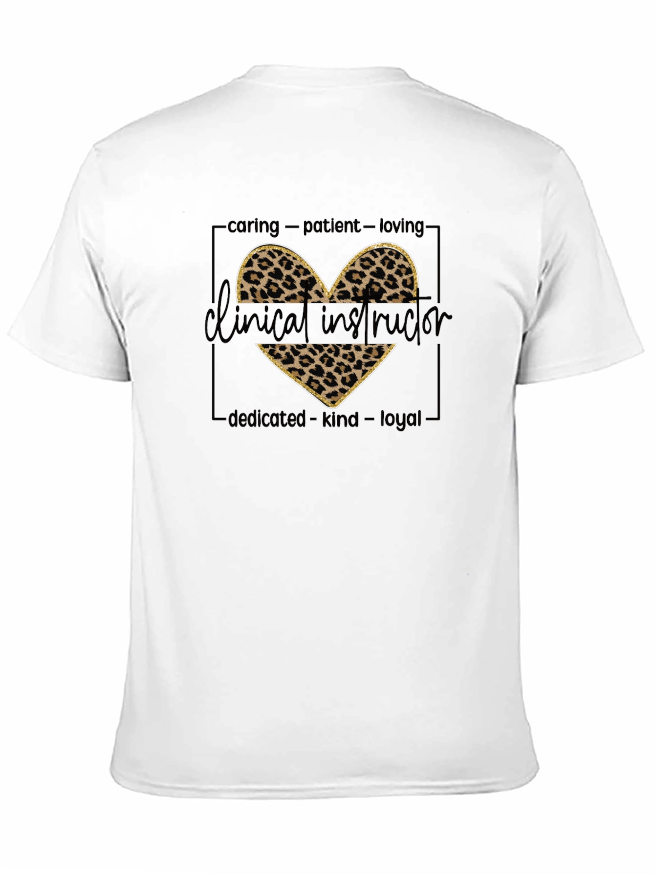 Clinical Instructor Leopard Heart T-Shirt