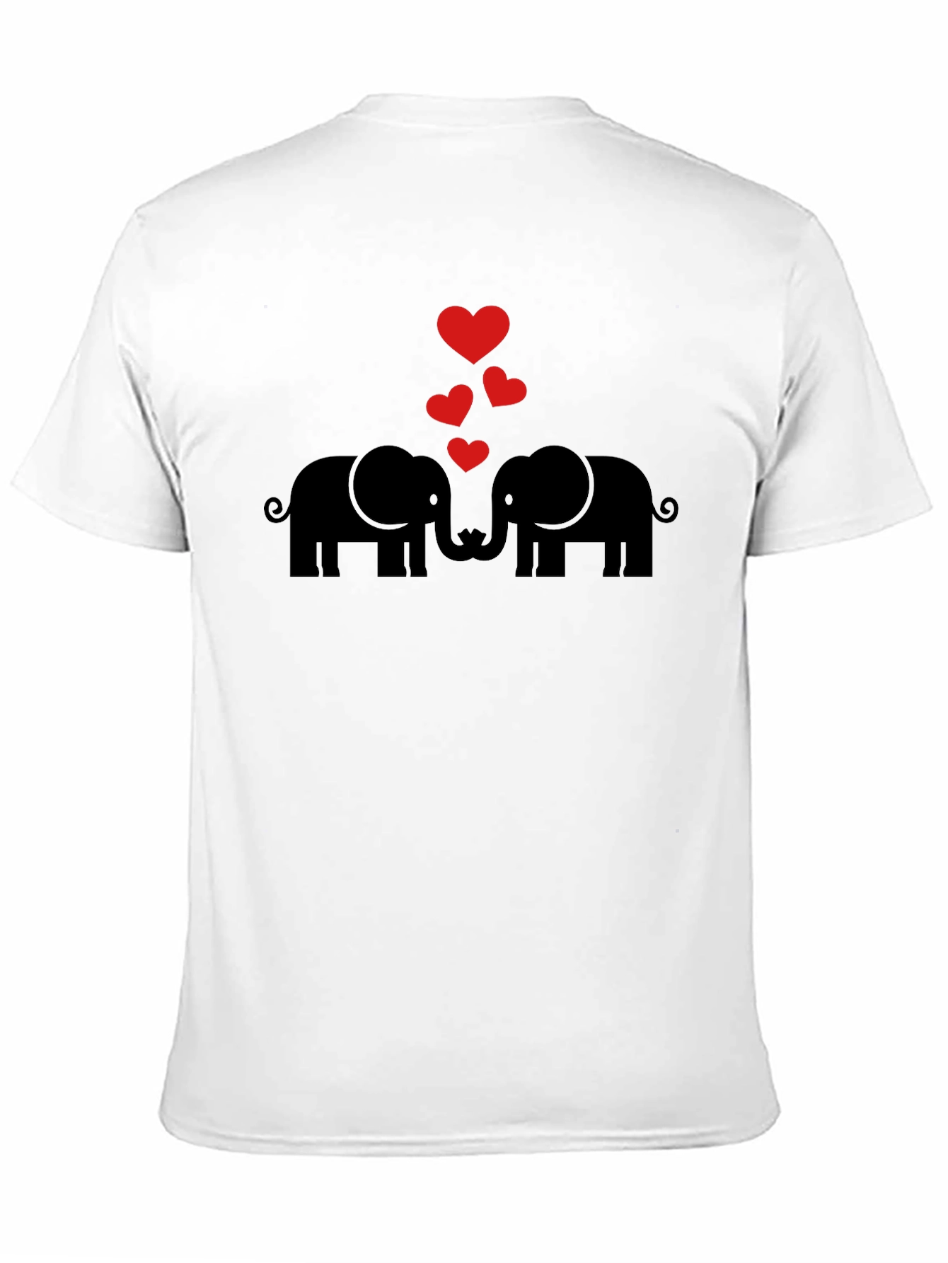 Elephant Love Black Graphic Tee