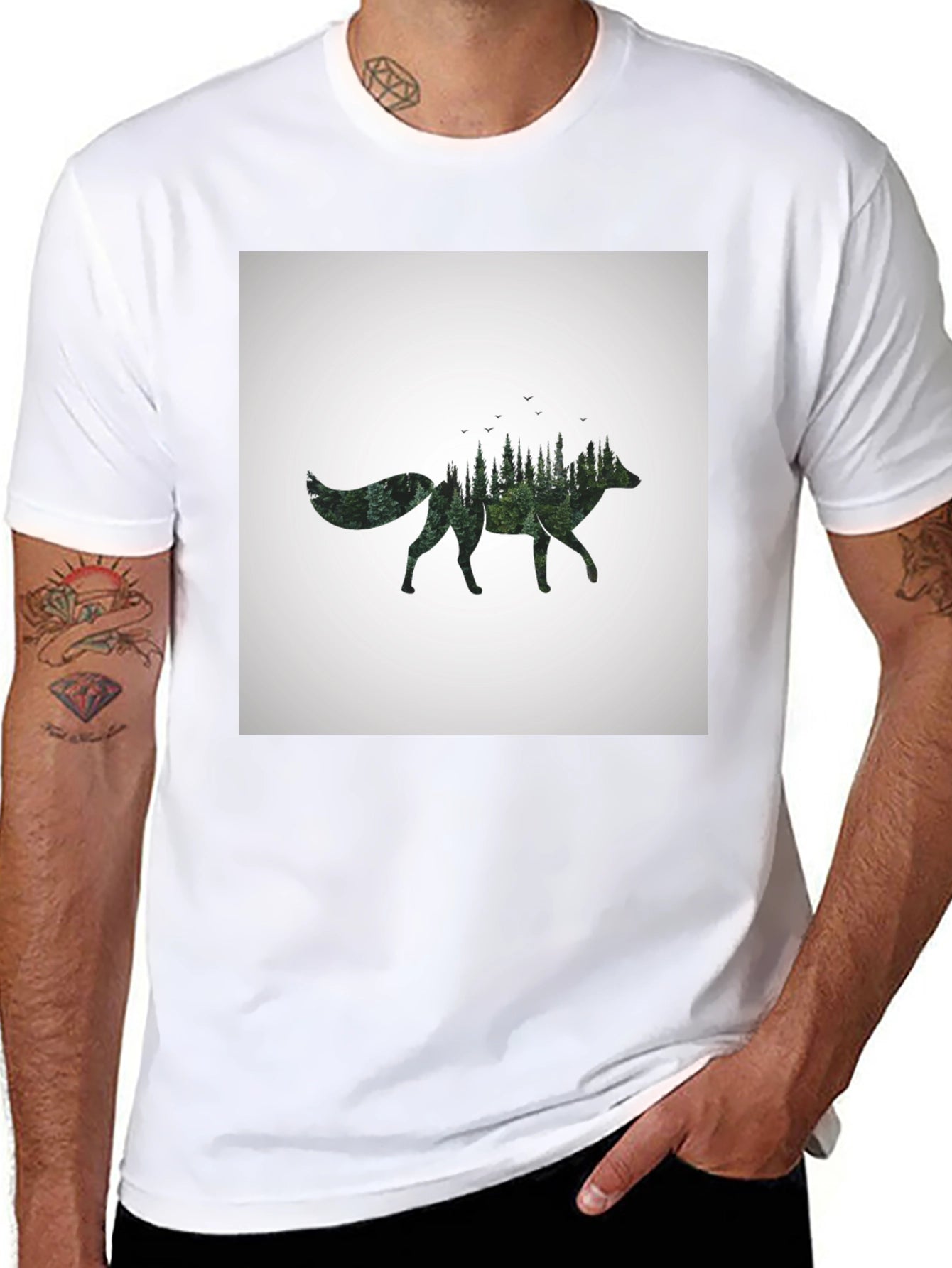 Forest Fox Graphic T-Shirt