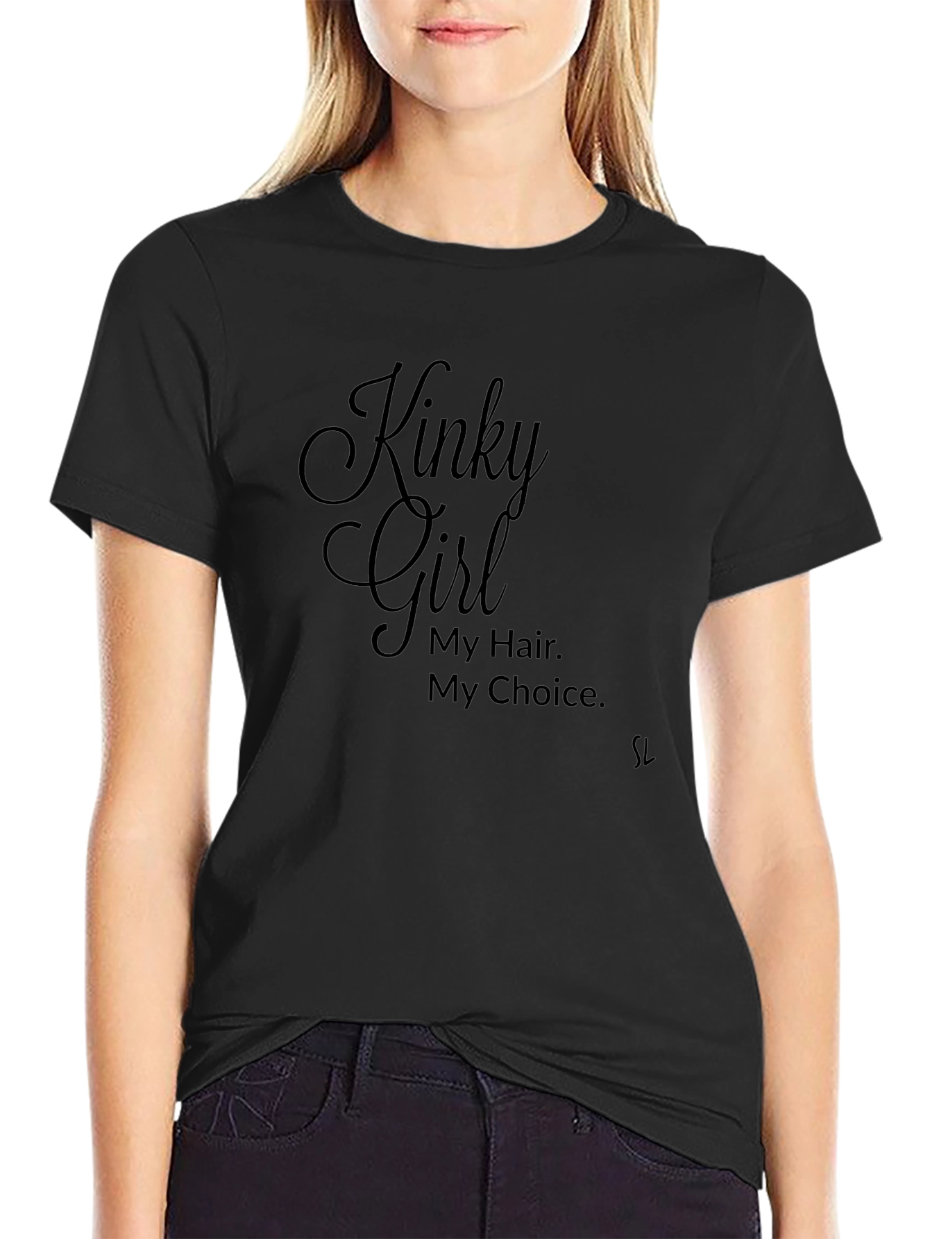 Kinky Girl T-Shirt - My Hair My Choice