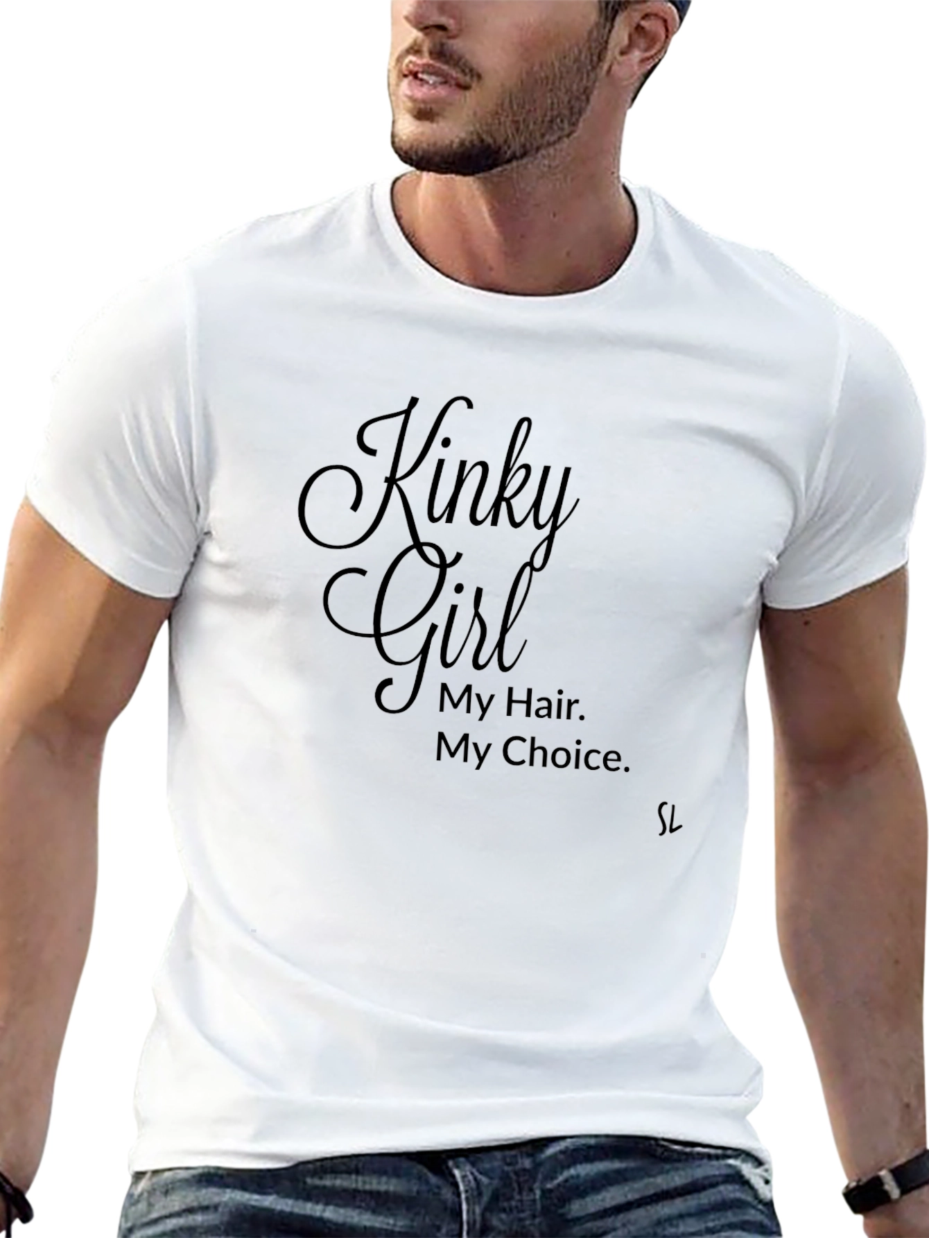 Kinky Girl T-Shirt - My Hair My Choice
