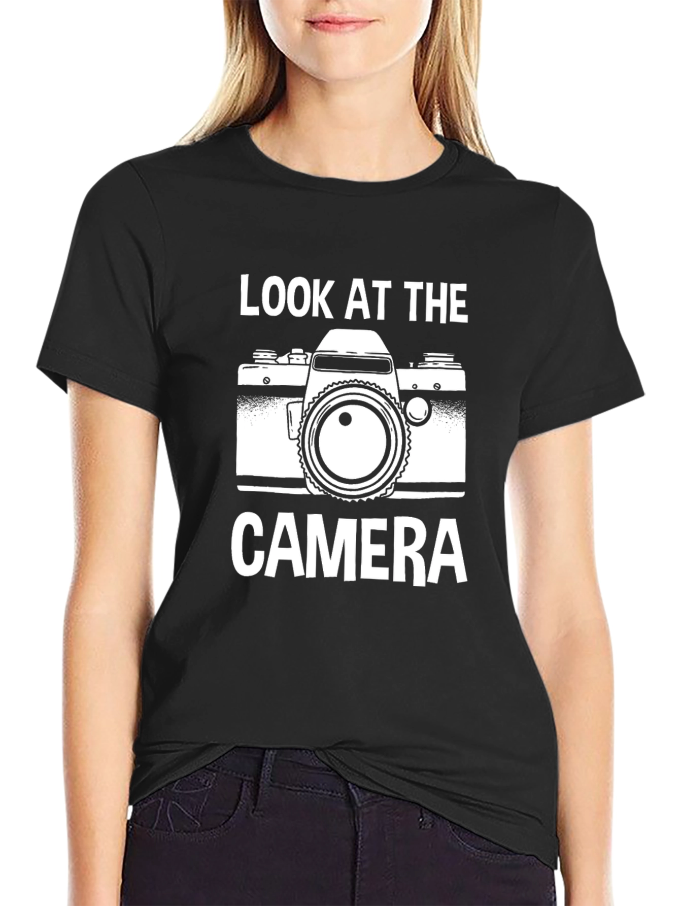 Look at the Camera Graphic T-Shirt - Black