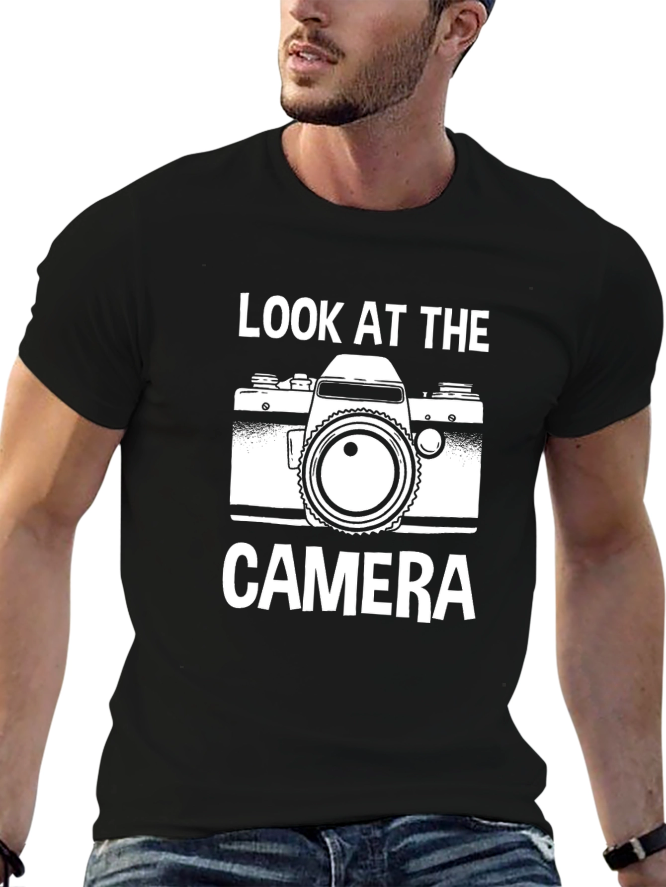 Look at the Camera Graphic T-Shirt - Black