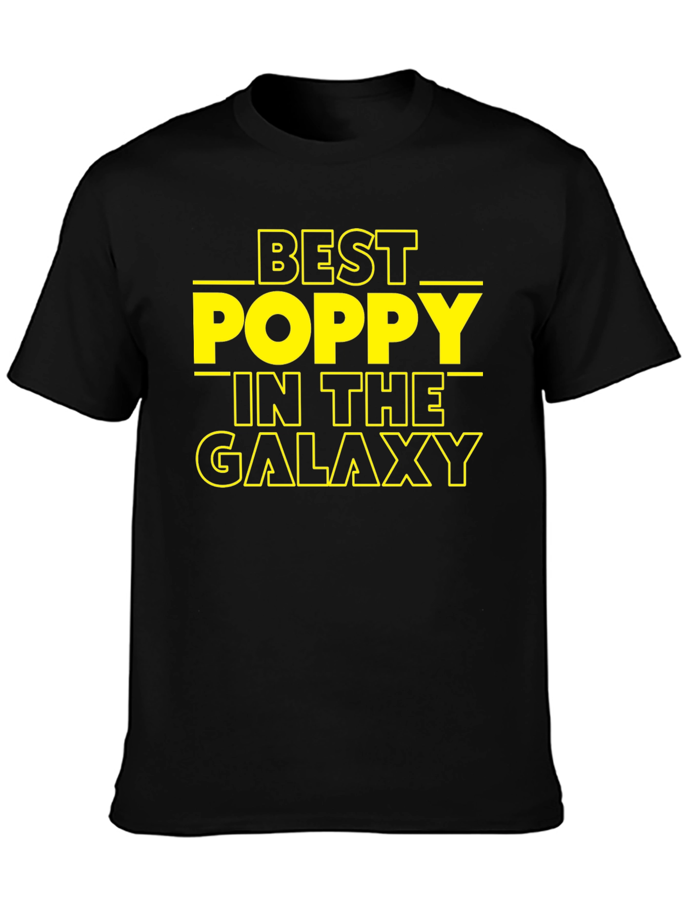 Best Poppy in The Galaxy T-Shirt Black