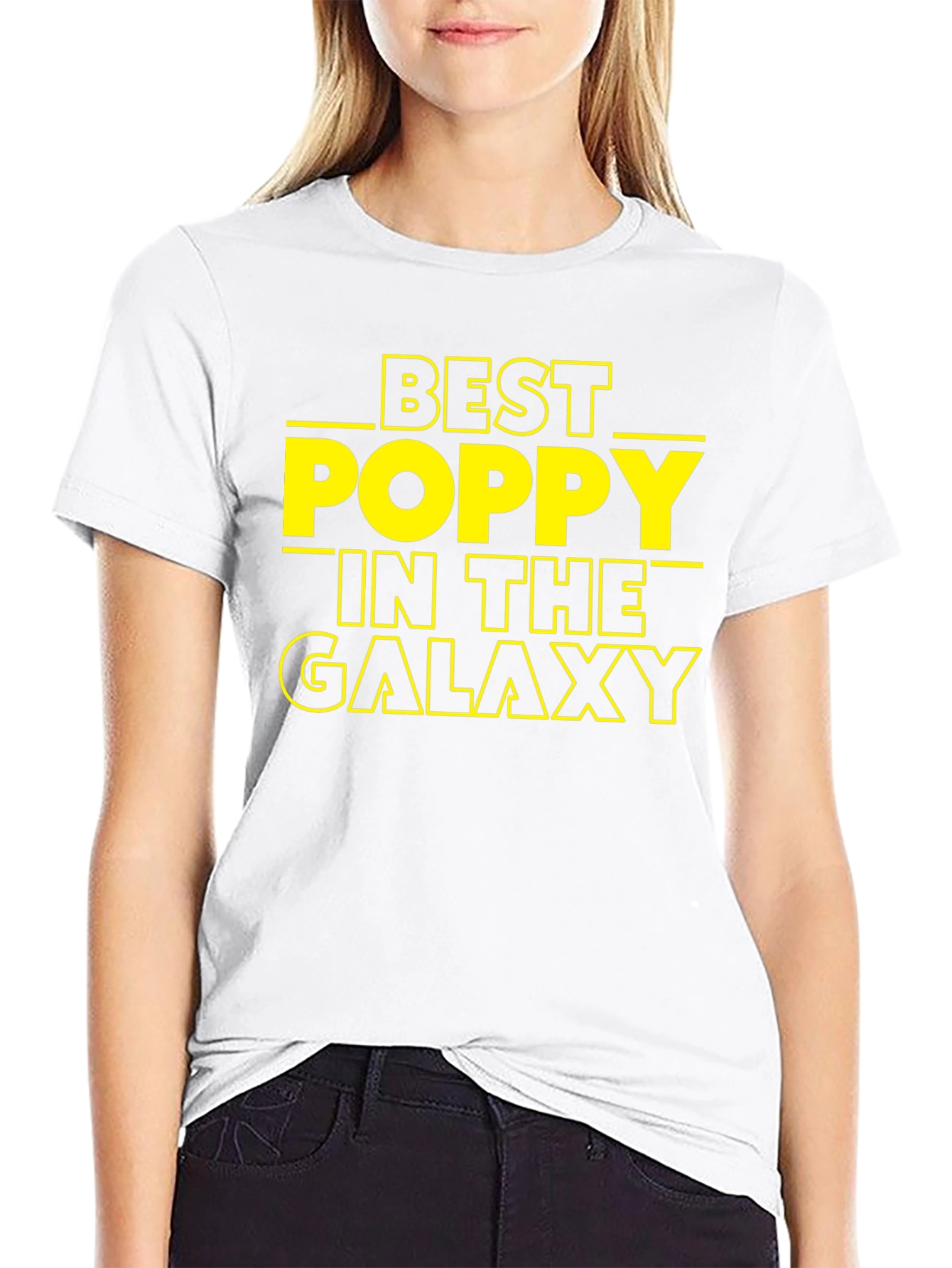 Best Poppy in The Galaxy T-Shirt Black