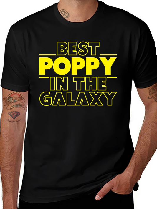 Best Poppy in The Galaxy T-Shirt Black