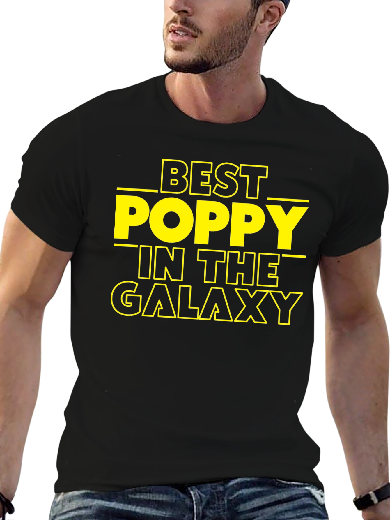 Best Poppy in The Galaxy T-Shirt Black