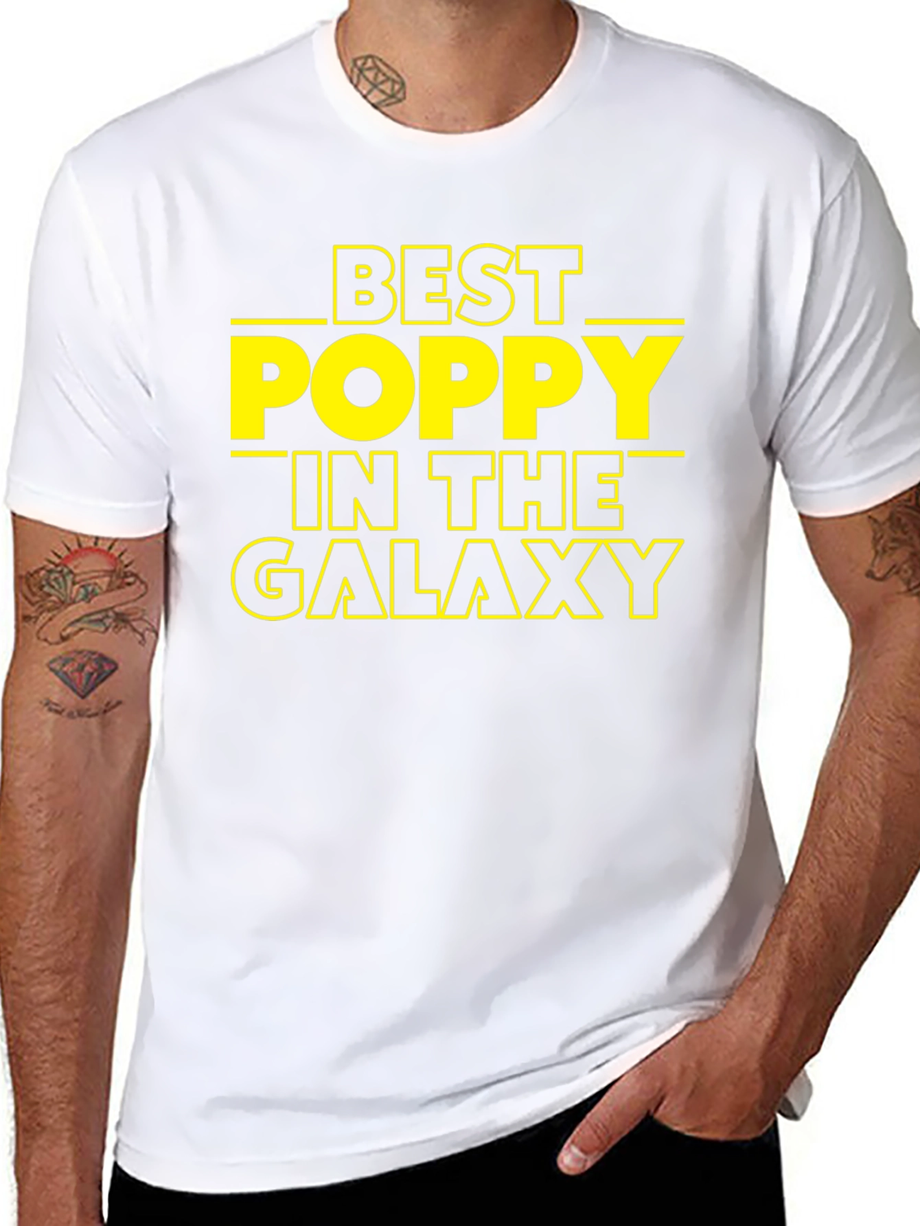 Best Poppy in The Galaxy T-Shirt Black