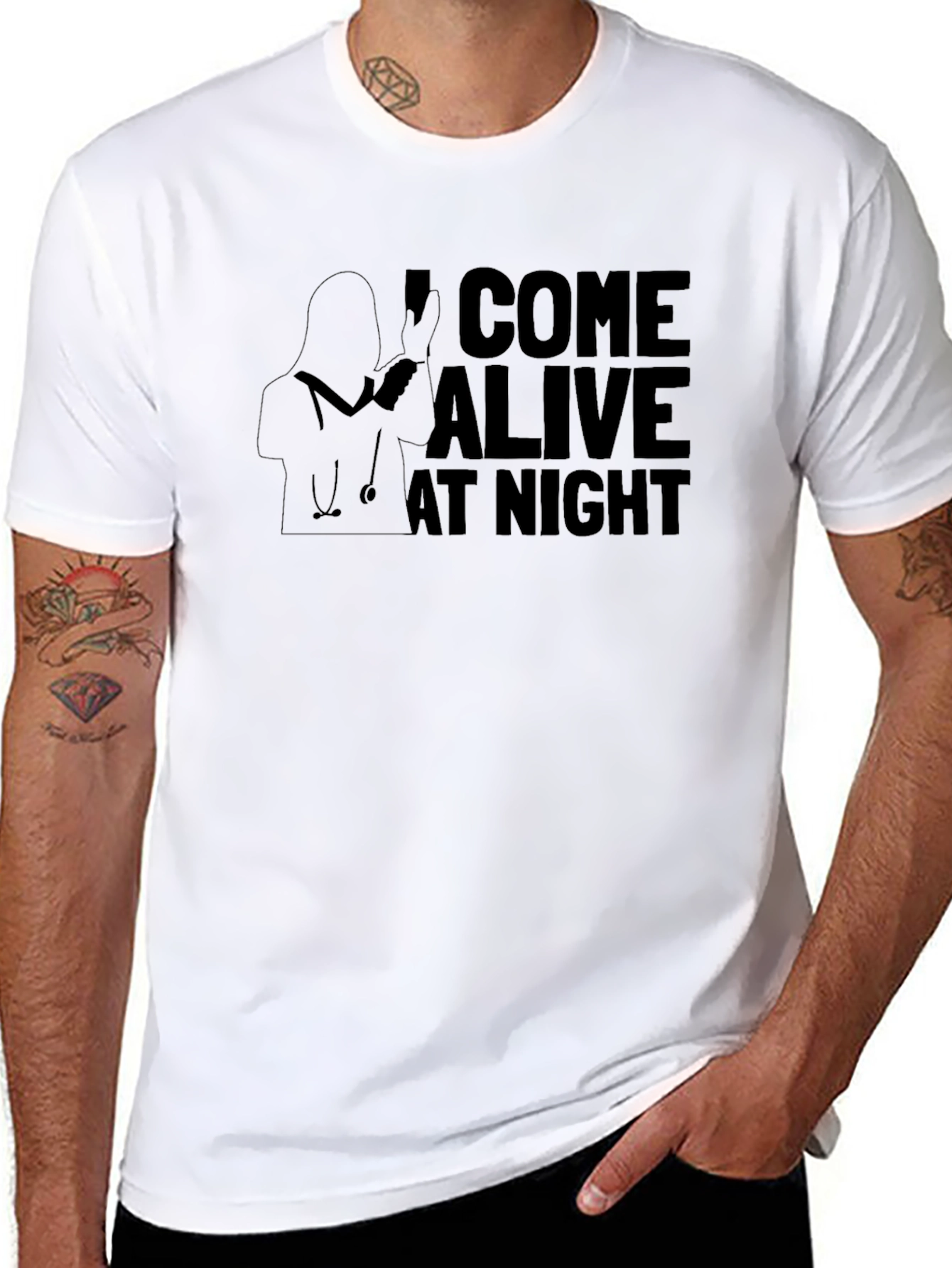 I Come Alive At Night Nurse T-Shirt