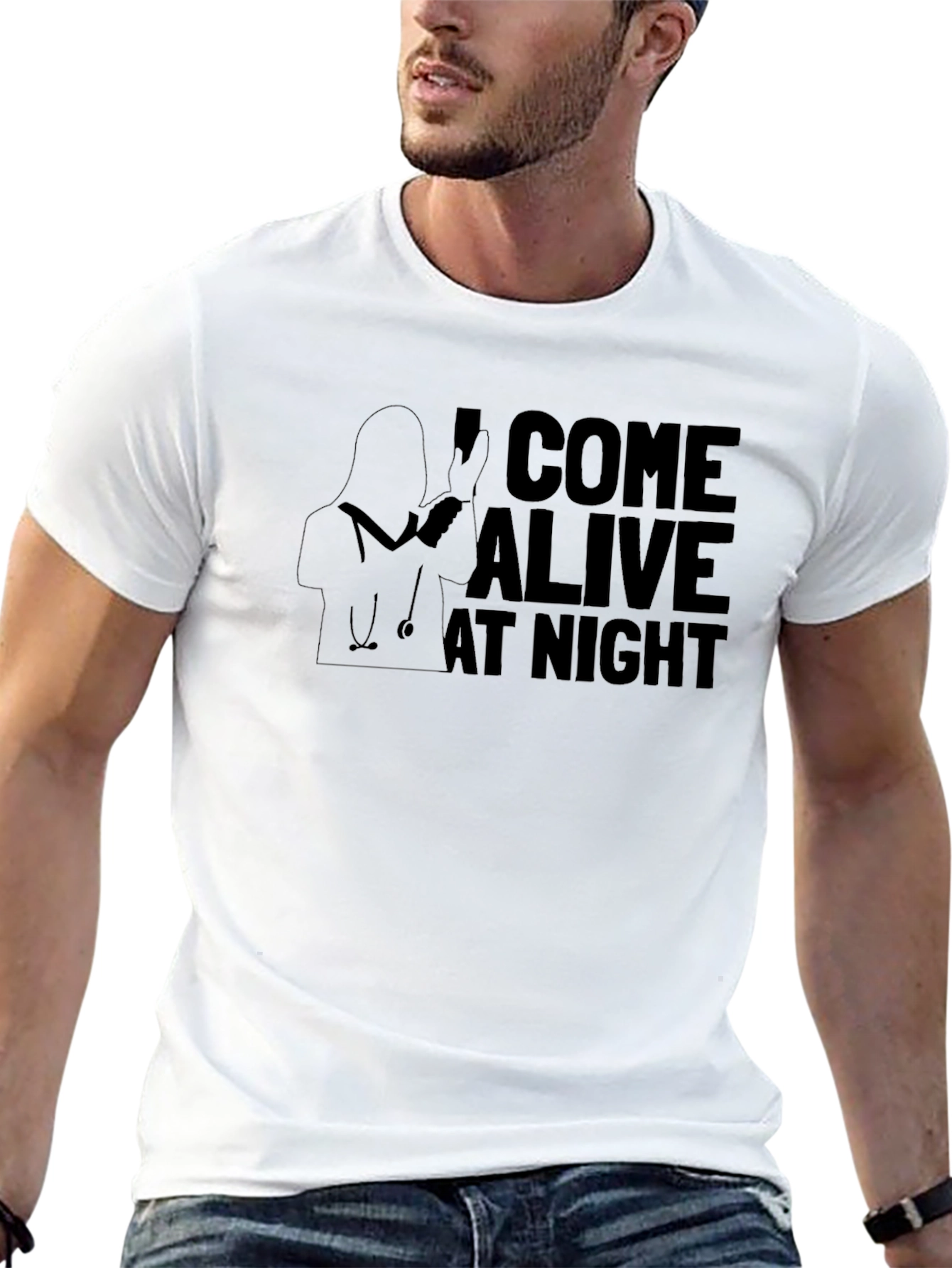 I Come Alive At Night Nurse T-Shirt