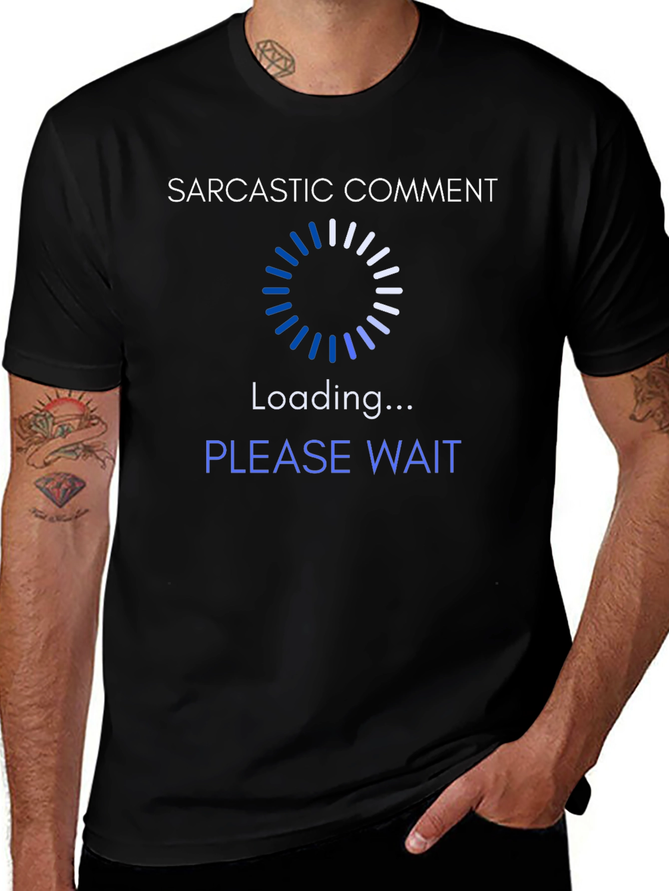 Sarcastic Comment Loading T-Shirt - Novelty Tee