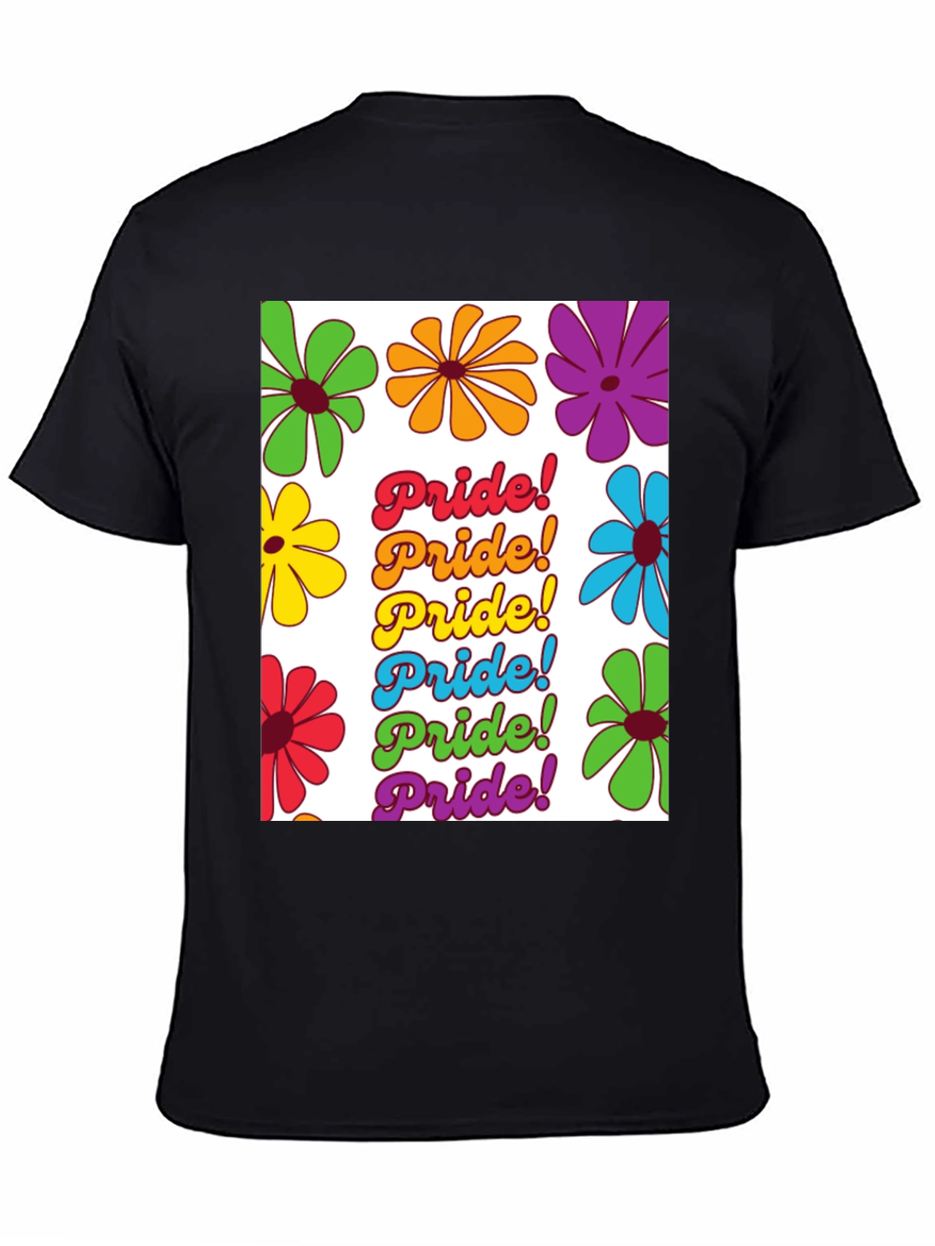 Pride Floral Tee - LGBTQ+ Rainbow Flower T-Shirt