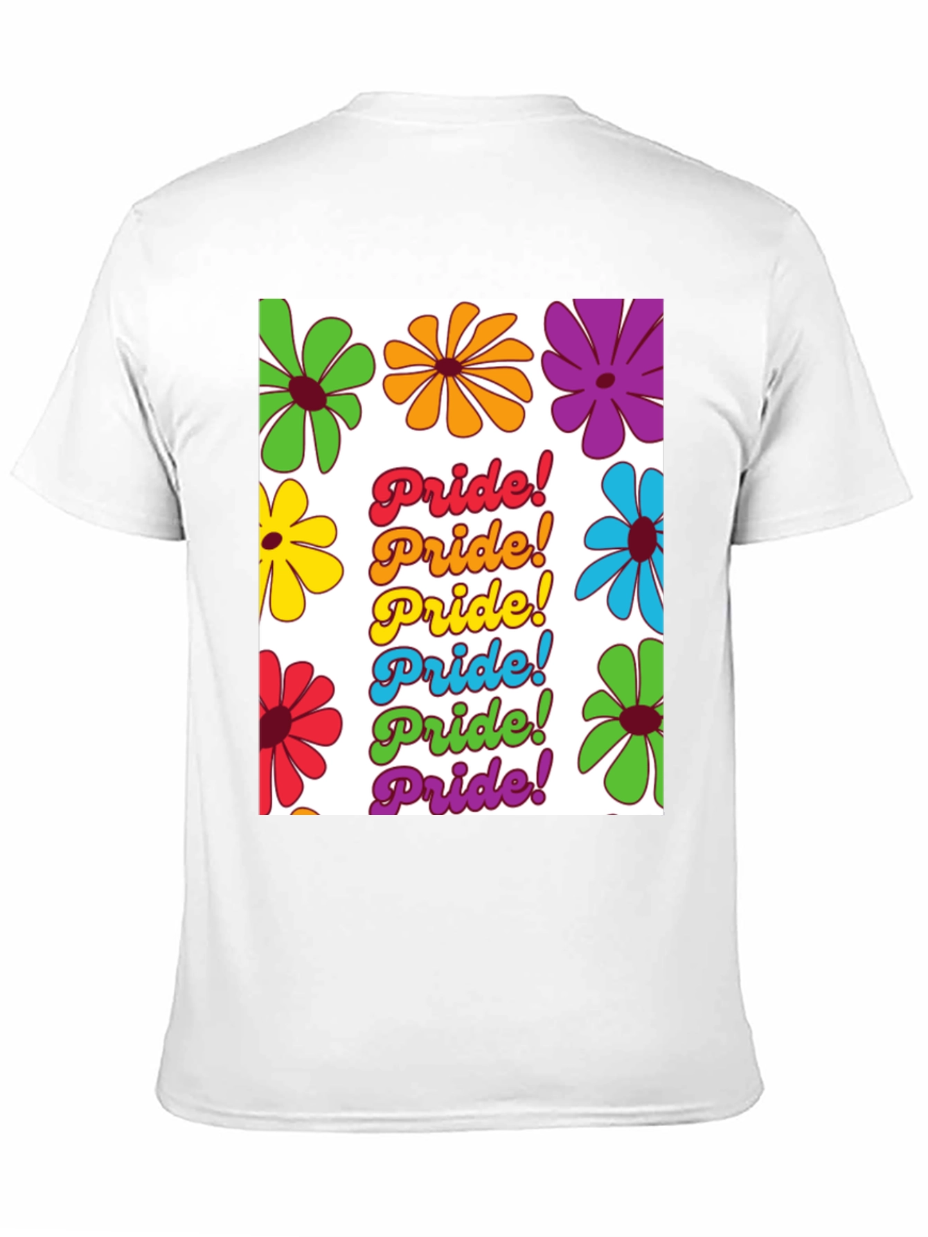 Pride Floral Tee - LGBTQ+ Rainbow Flower T-Shirt