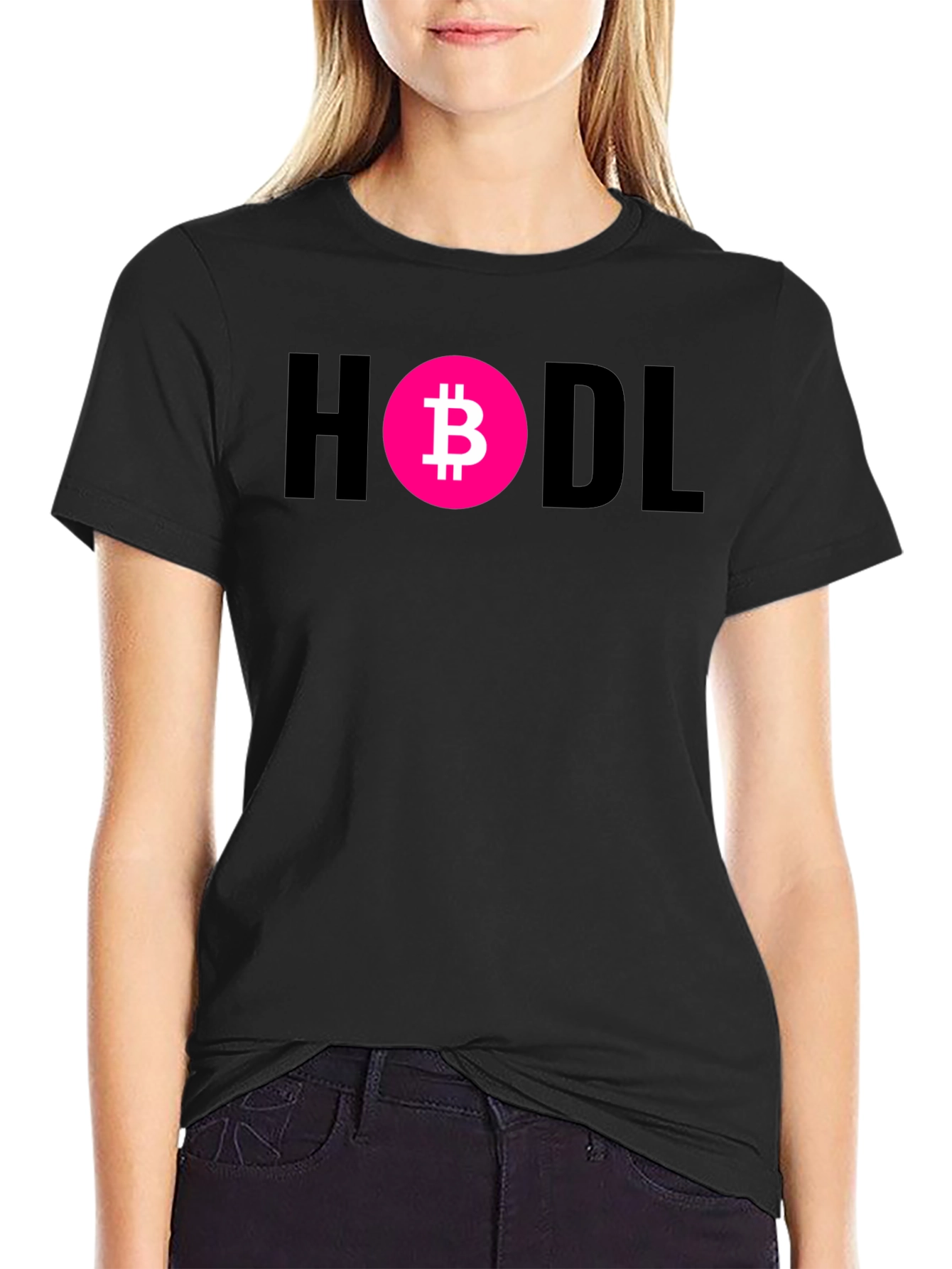 HODL Bitcoin Crypto T-Shirt - Black Cotton