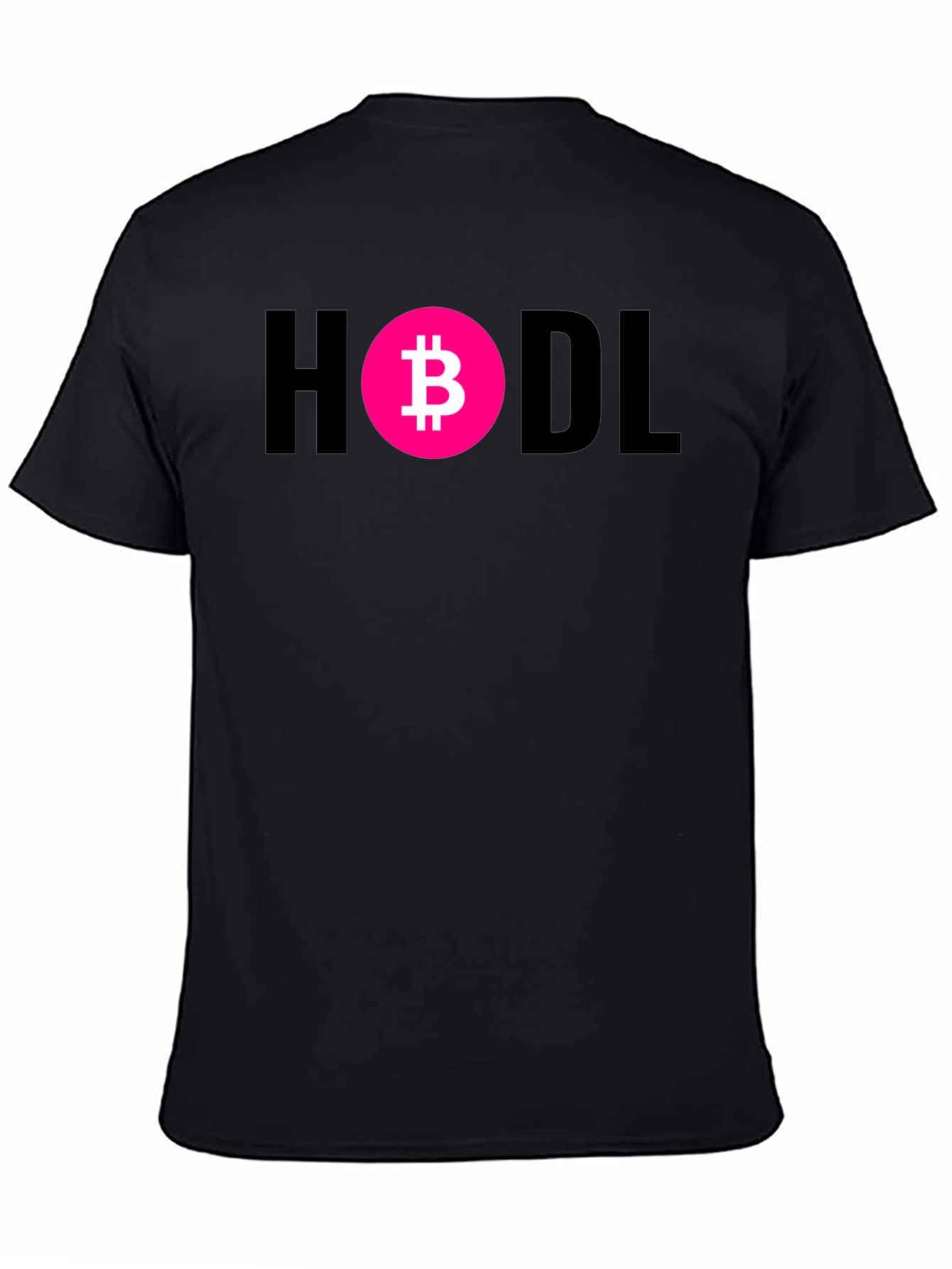 HODL Bitcoin Crypto T-Shirt - Black Cotton