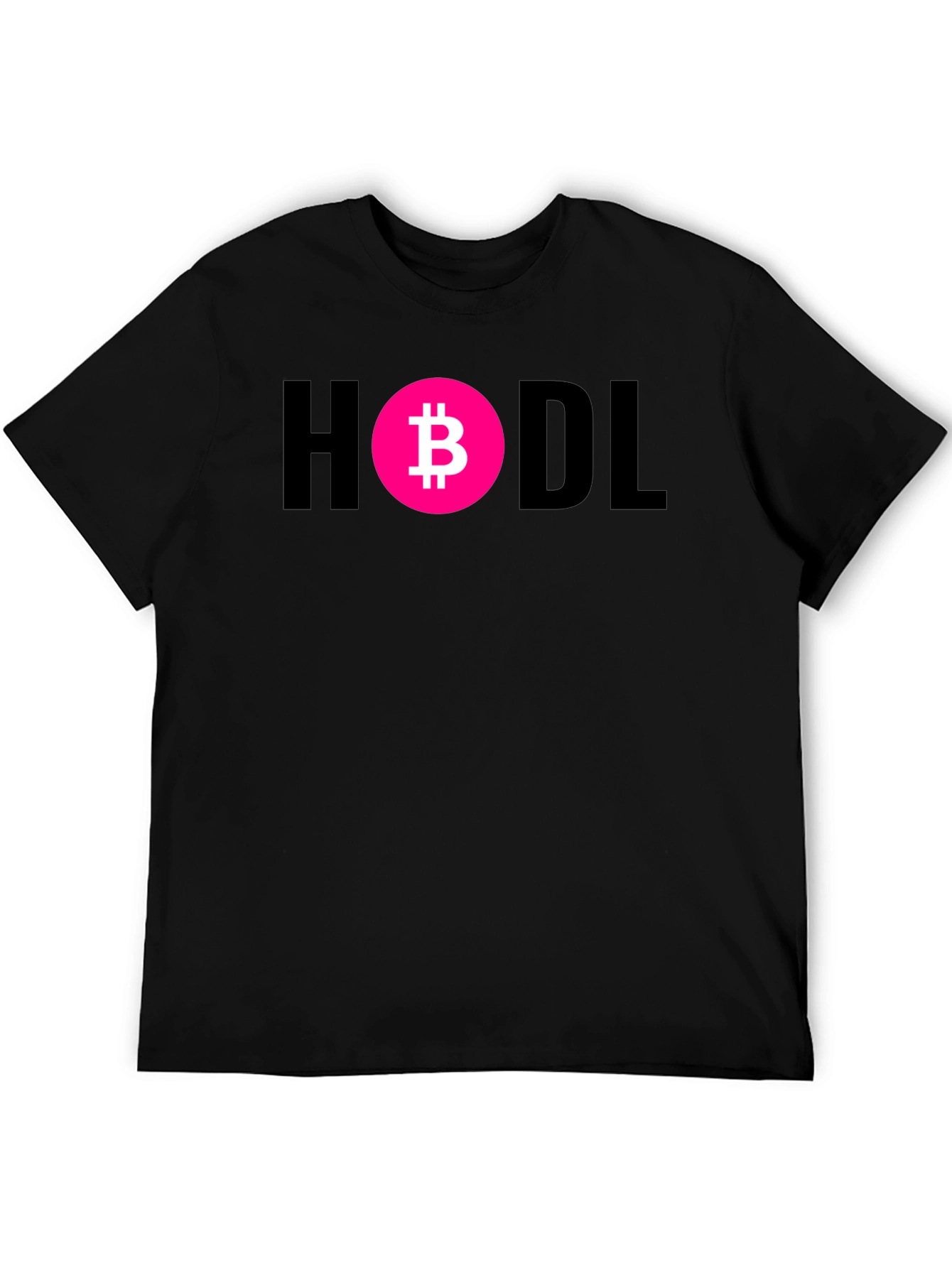 HODL Bitcoin Crypto T-Shirt - Black Cotton