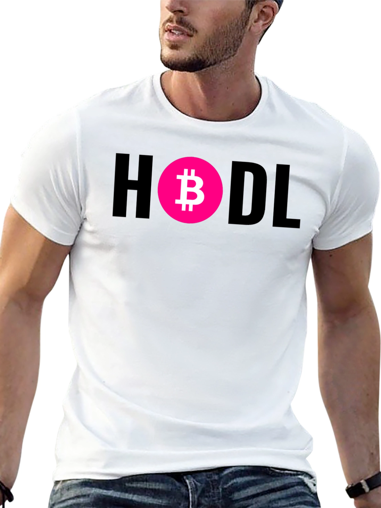 HODL Bitcoin Crypto T-Shirt - Black Cotton