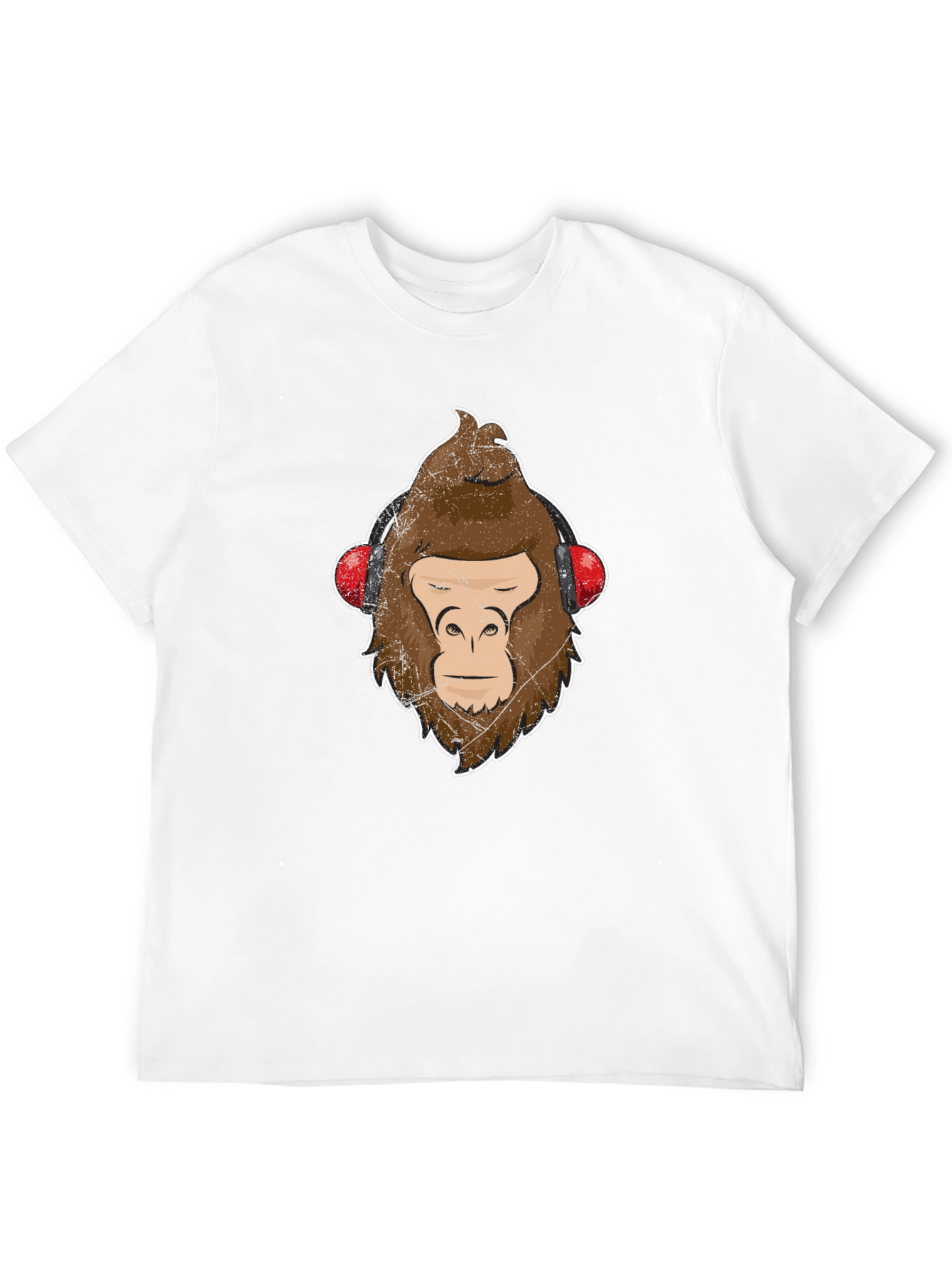 Cool Ape Headphones Graphic T-Shirt