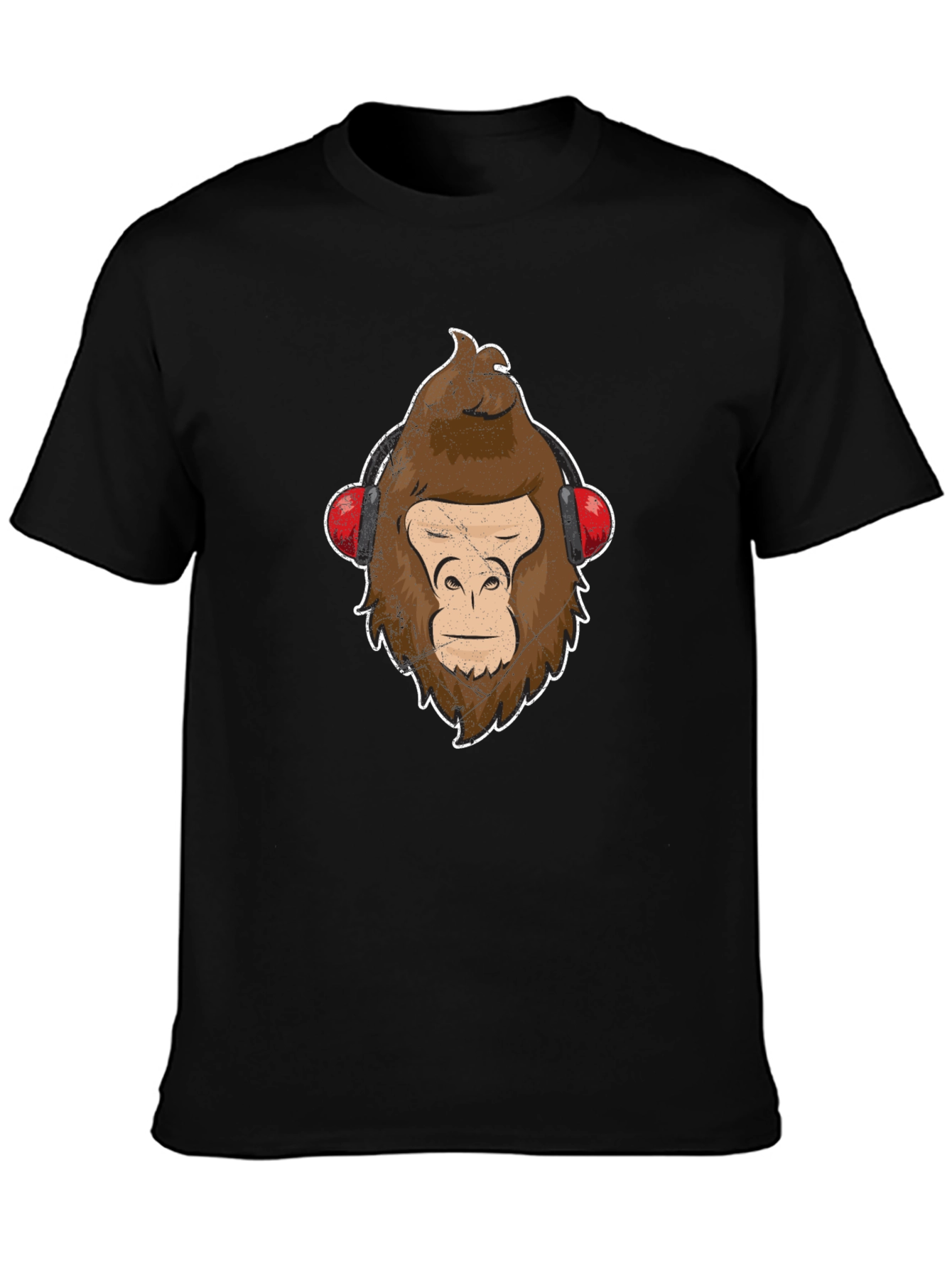 Cool Ape Headphones Graphic T-Shirt