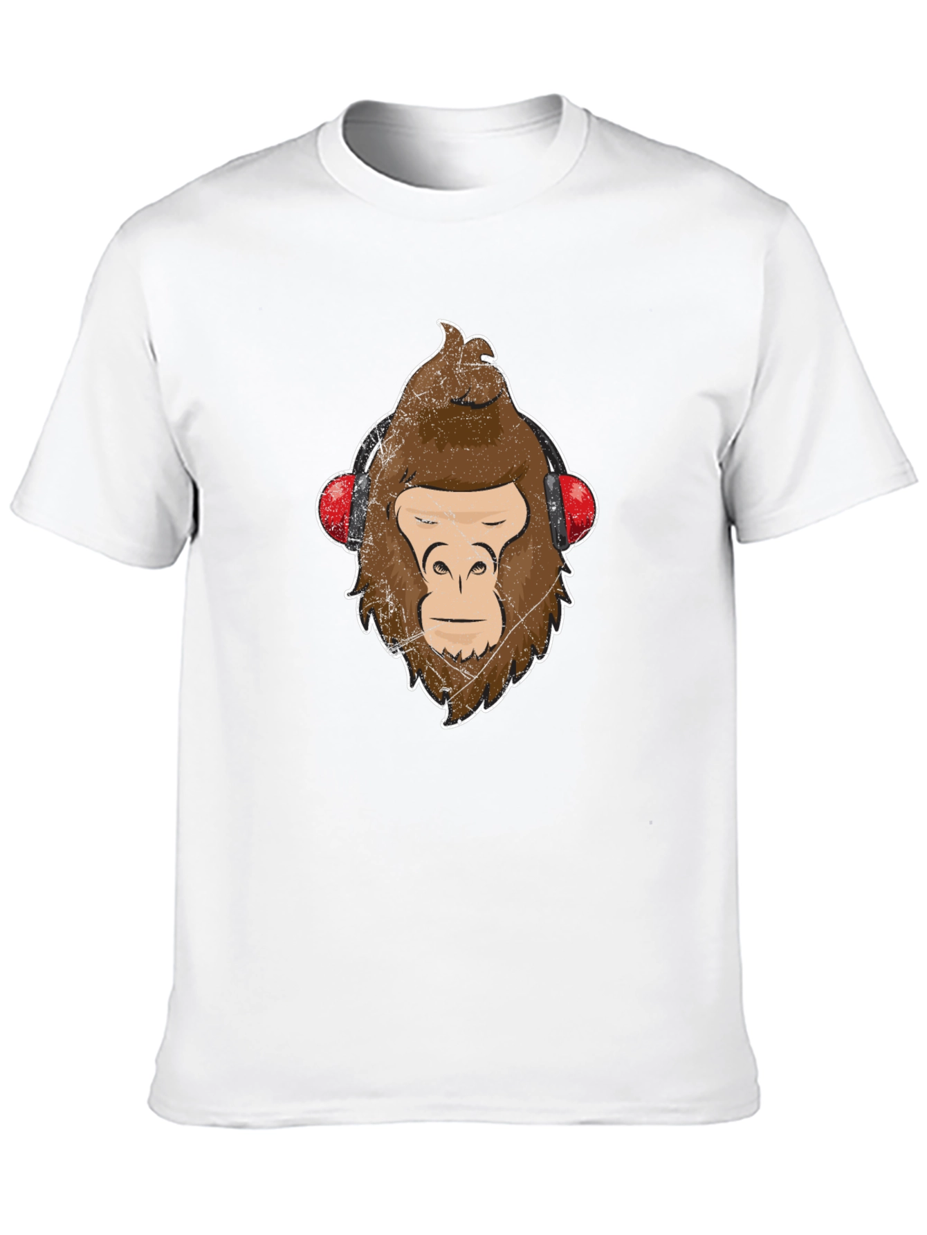 Cool Ape Headphones Graphic T-Shirt