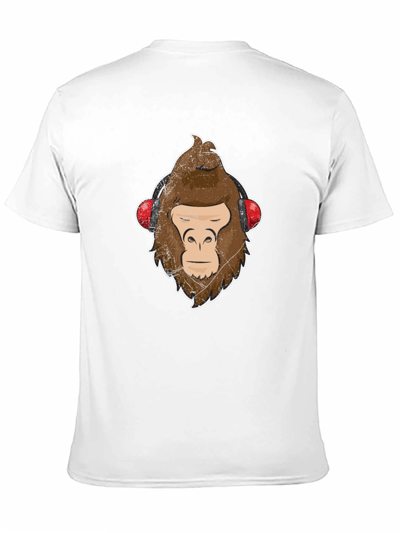 Cool Ape Headphones Graphic T-Shirt