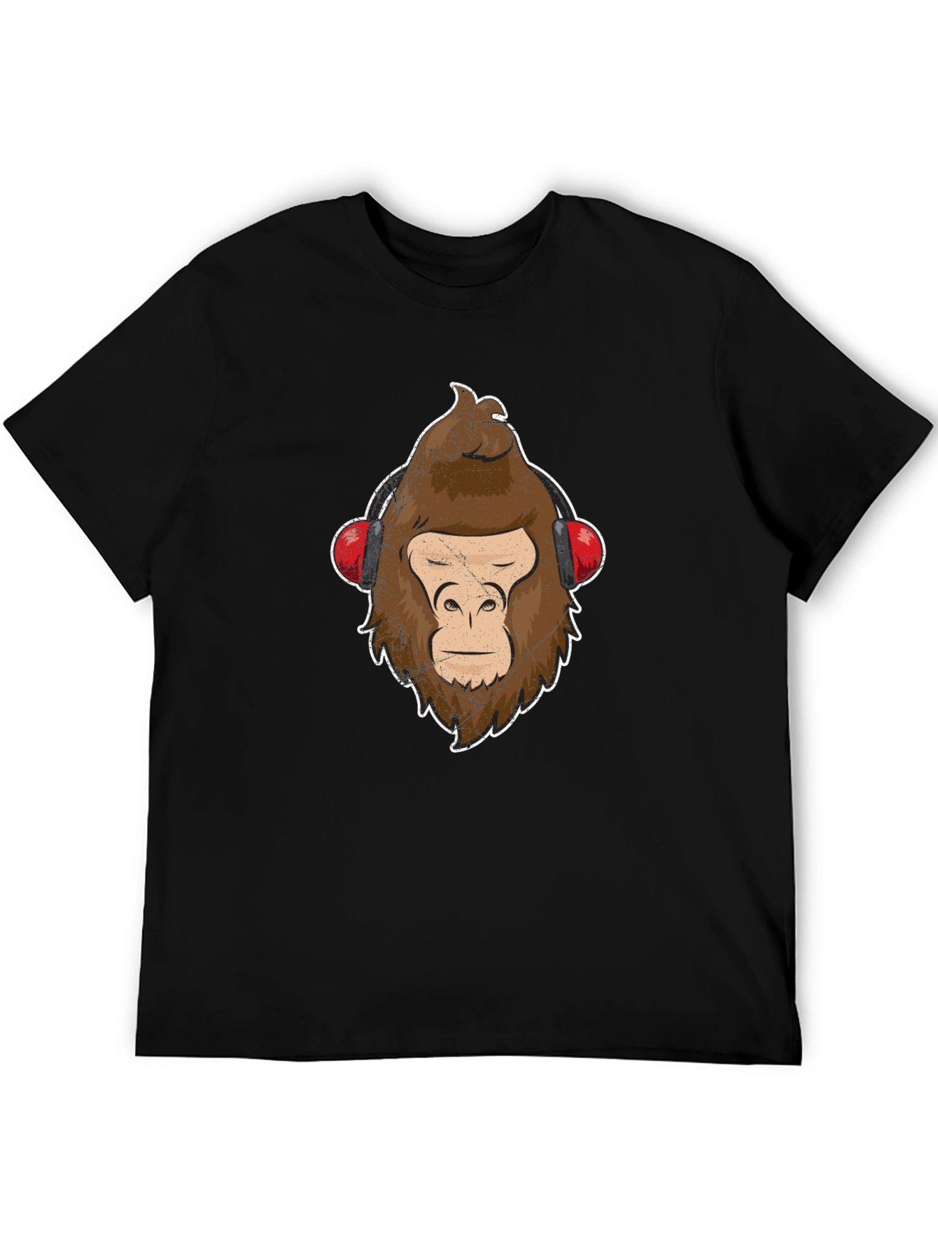 Cool Ape Headphones Graphic T-Shirt