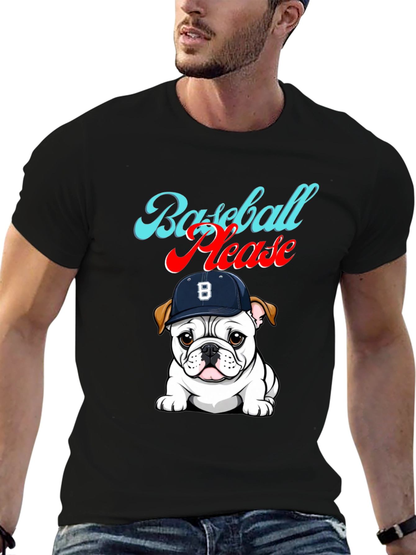 Baseball Please Bulldog Graphic Tee