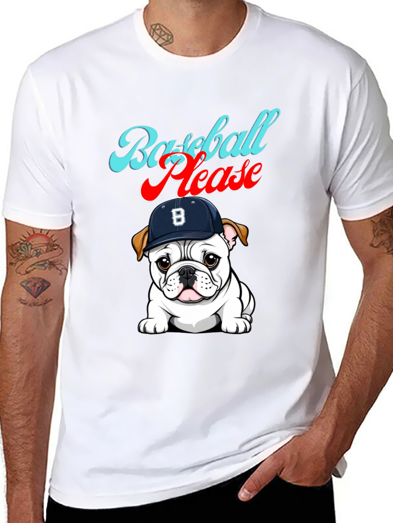 Baseball Please Bulldog Graphic Tee