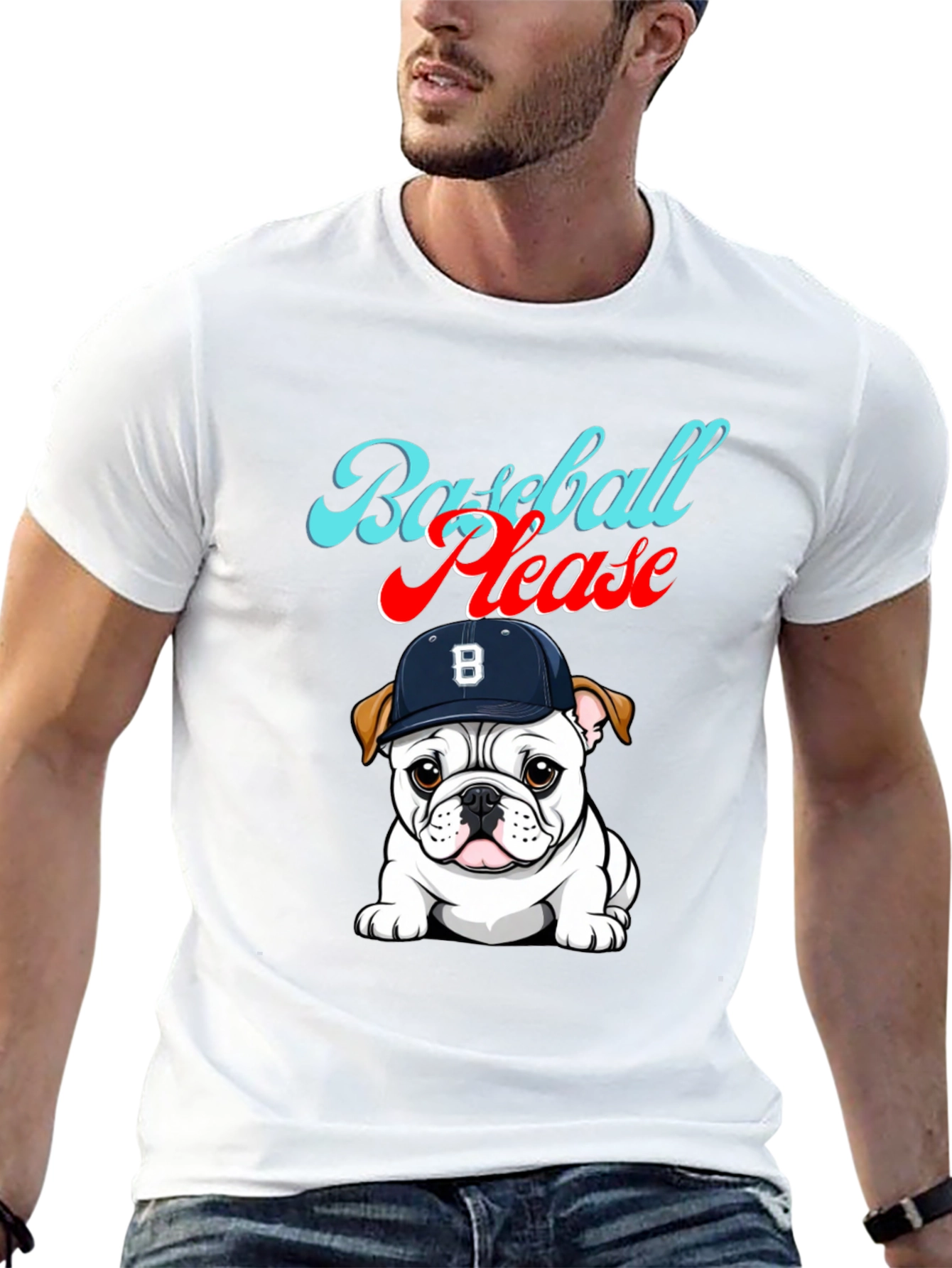 Baseball Please Bulldog Graphic Tee