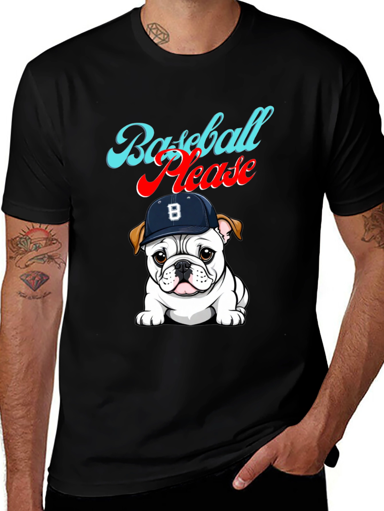 Baseball Please Bulldog Graphic Tee