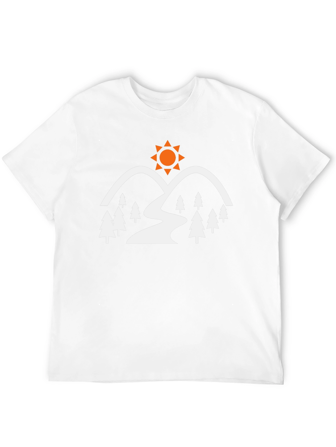 Mountain & Sun Graphic Tee - Nature Adventure Shirt
