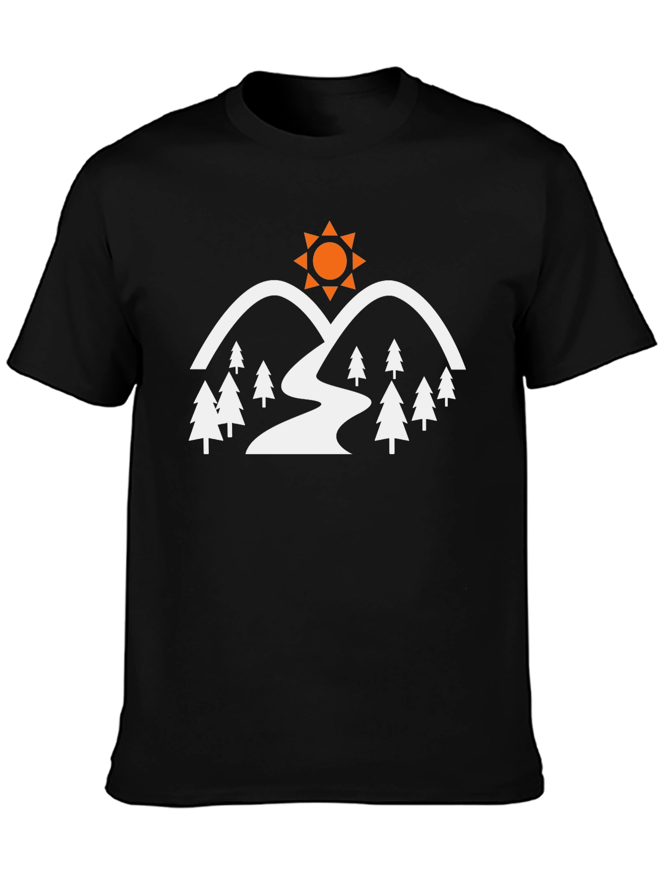 Mountain & Sun Graphic Tee - Nature Adventure Shirt