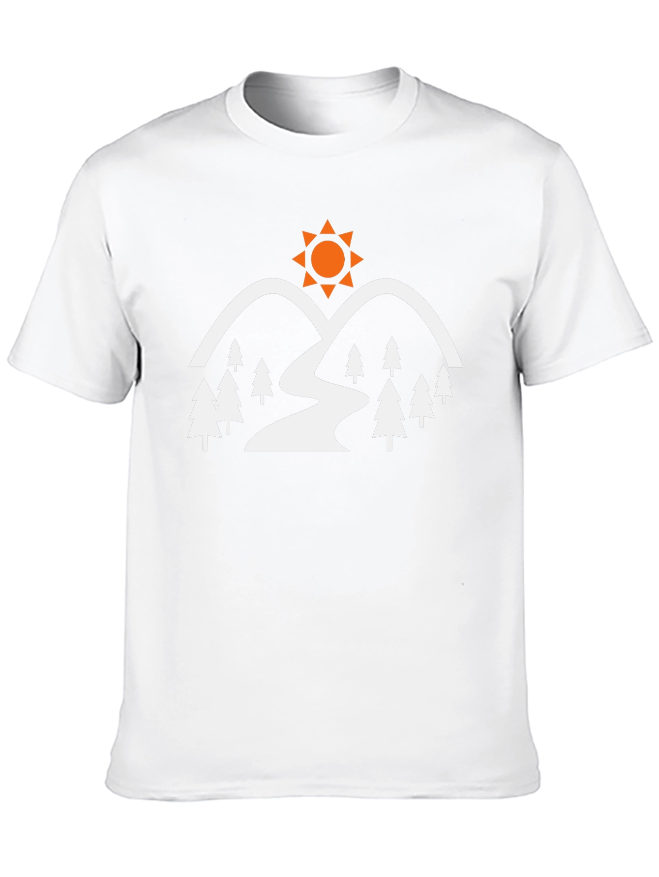 Mountain & Sun Graphic Tee - Nature Adventure Shirt