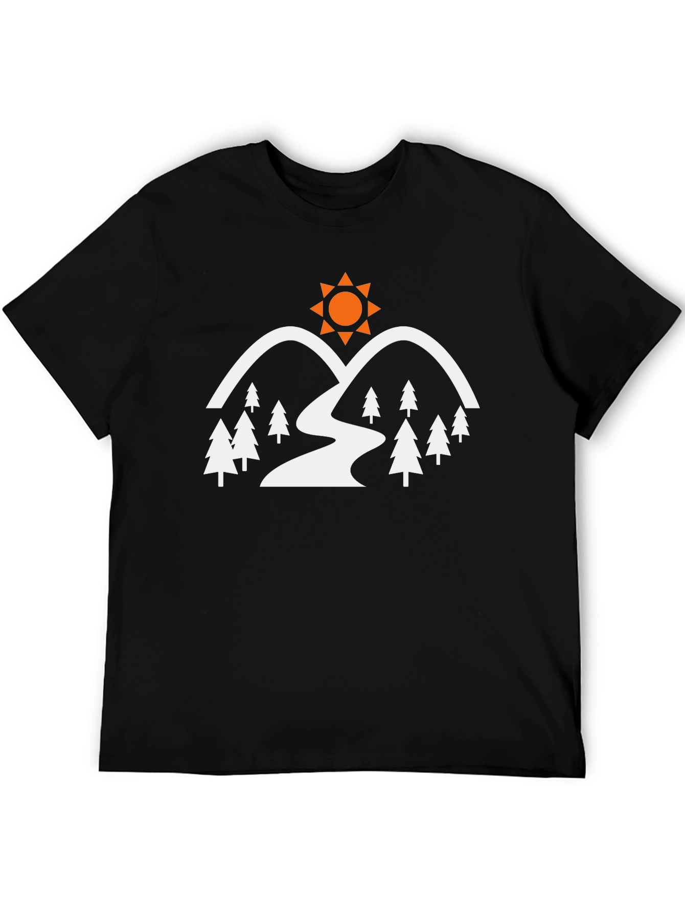 Mountain & Sun Graphic Tee - Nature Adventure Shirt
