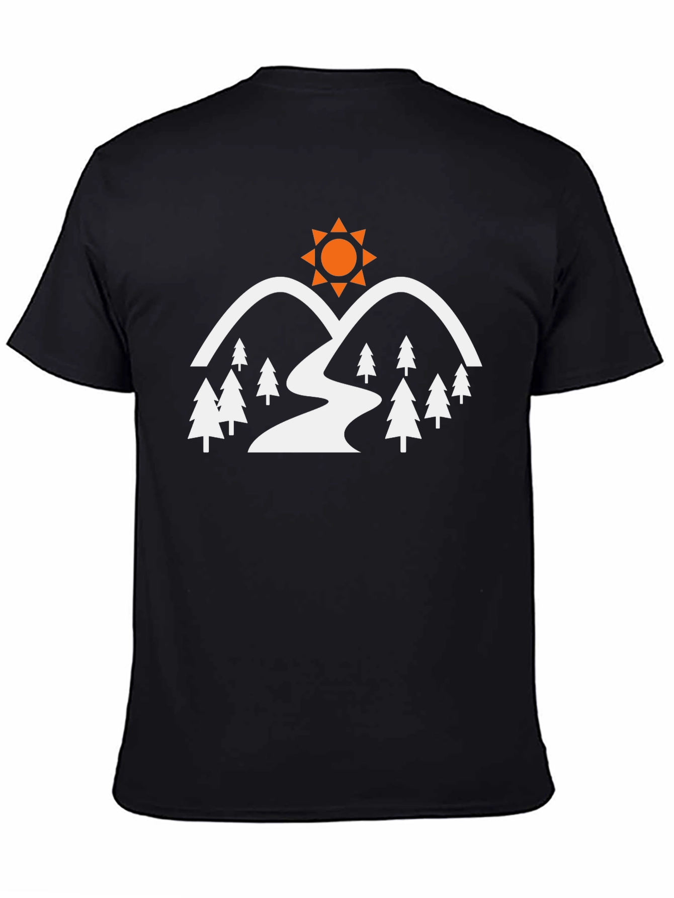 Mountain & Sun Graphic Tee - Nature Adventure Shirt