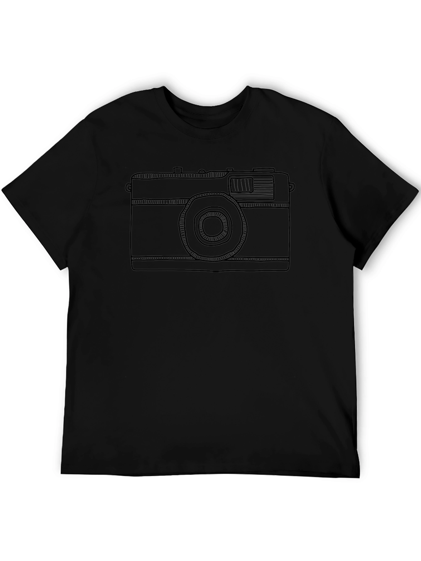 Retro Camera Graphic T-Shirt - Stylish Casual Tee