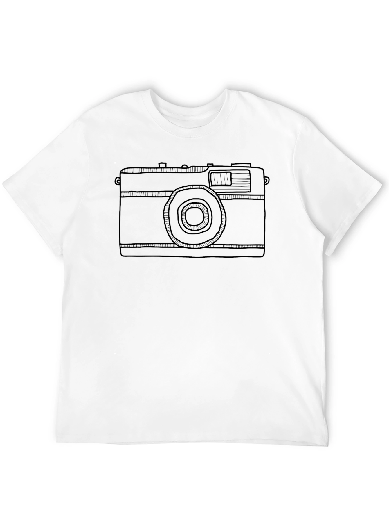 Retro Camera Graphic T-Shirt - Stylish Casual Tee