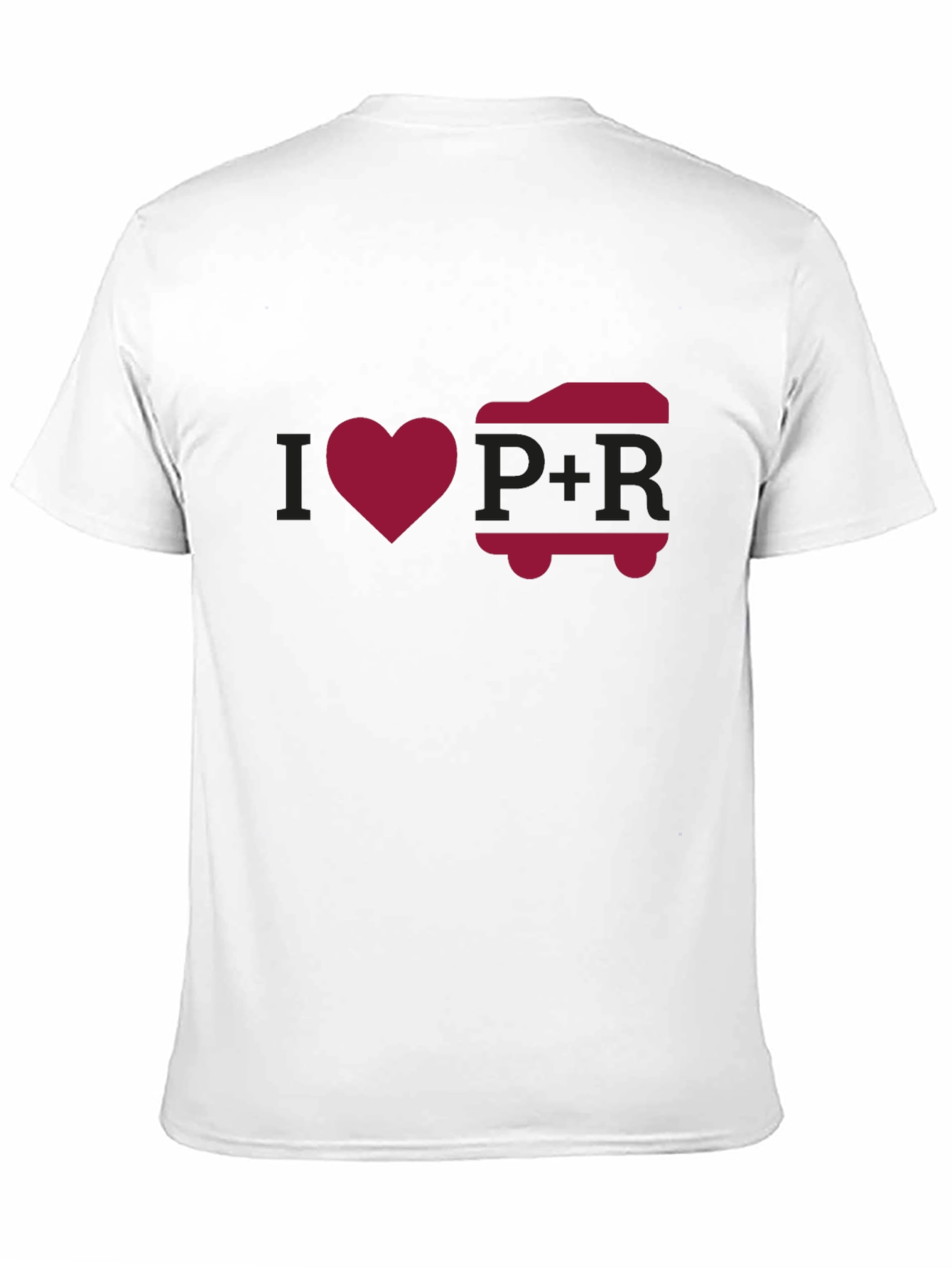 I Love P+R Black Graphic Tee