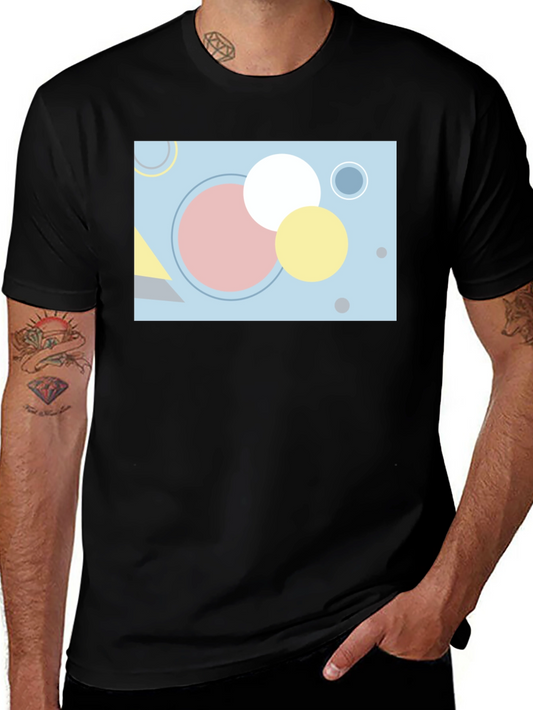 Geometric Graphic Tee - Modern Art Shirt