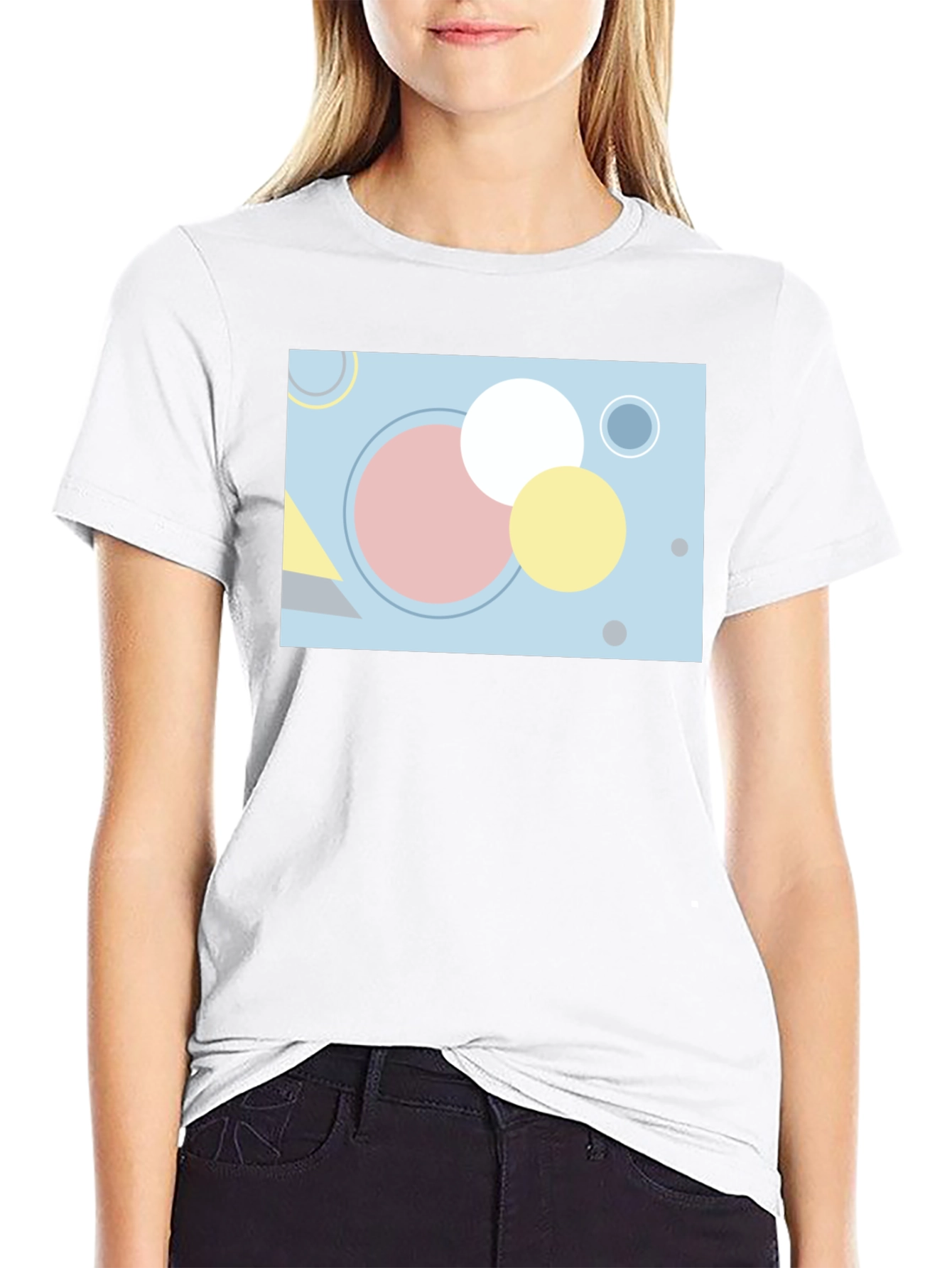 Geometric Graphic Tee - Modern Art Shirt
