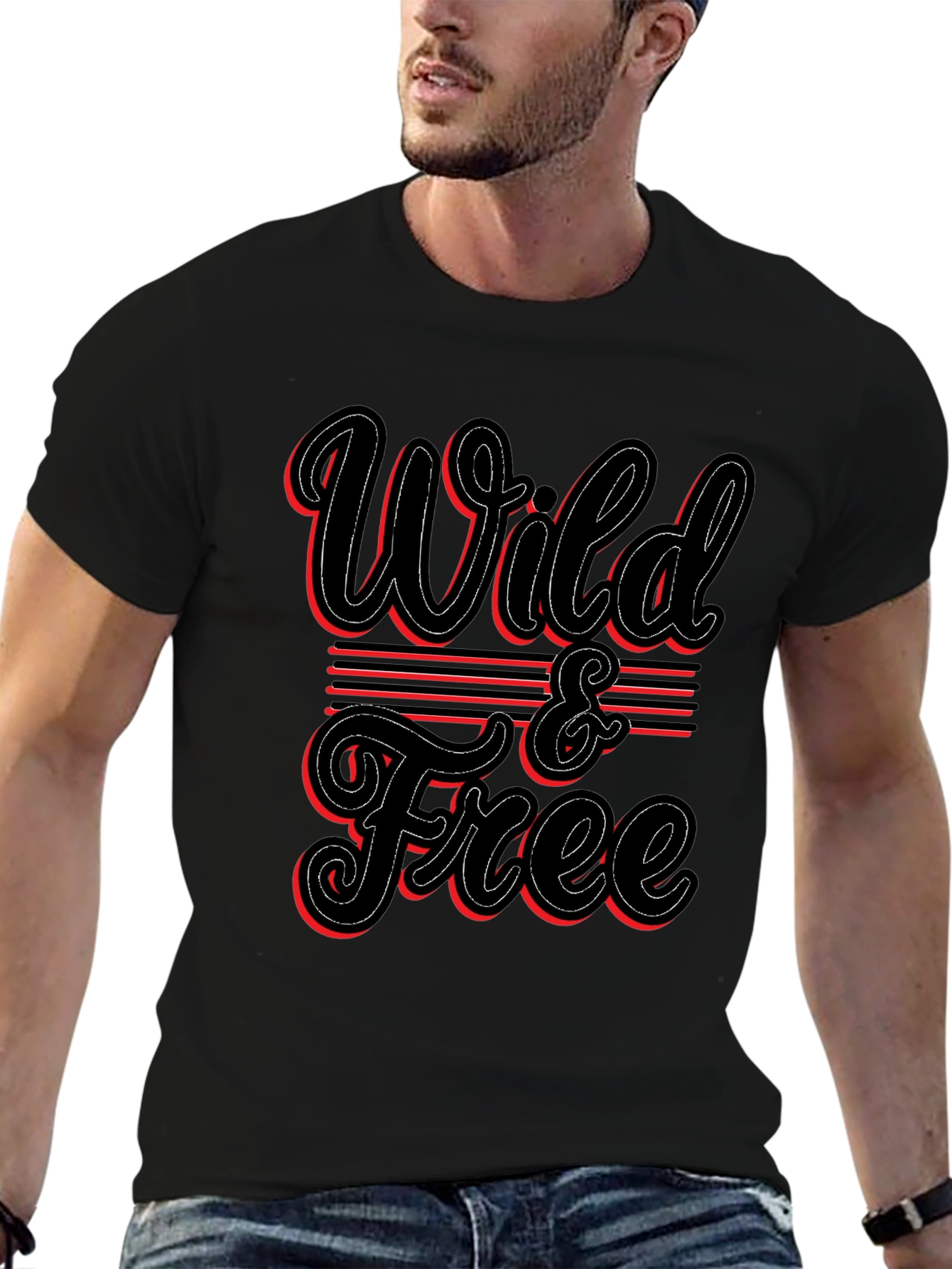 Wild & Free Graphic T-Shirt - Stylish Casual Wear