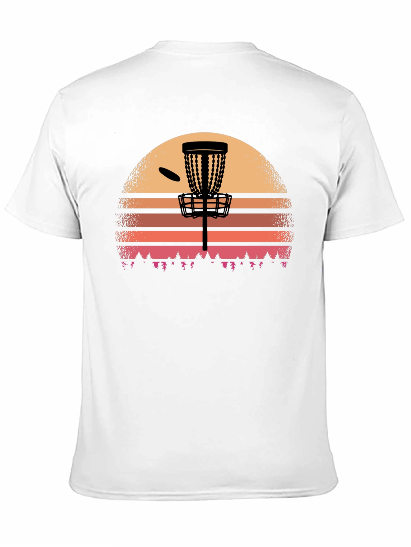Disc Golf Sunset T-Shirt - Black Graphic Tee