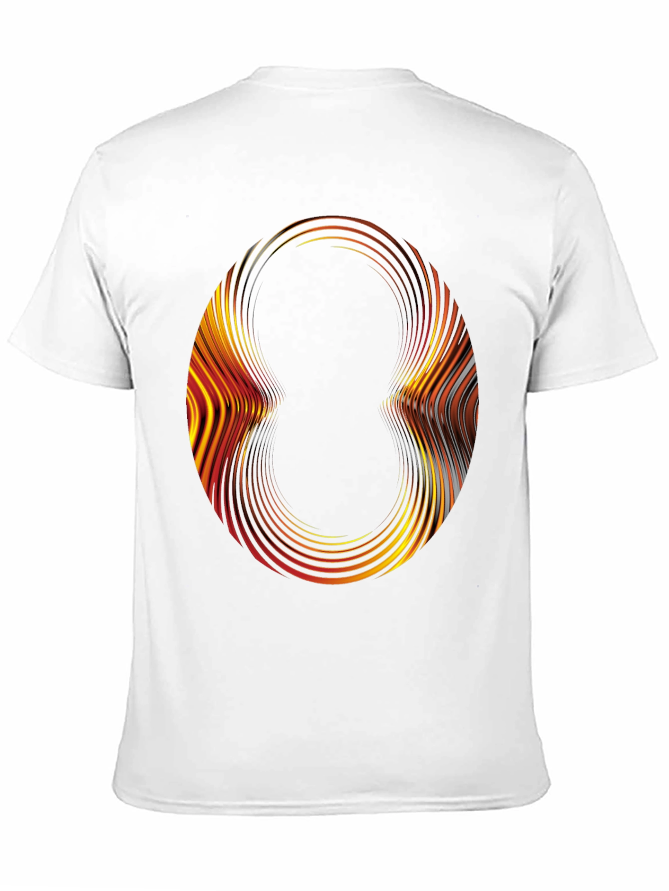 Abstract Circle Graphic Black T-Shirt
