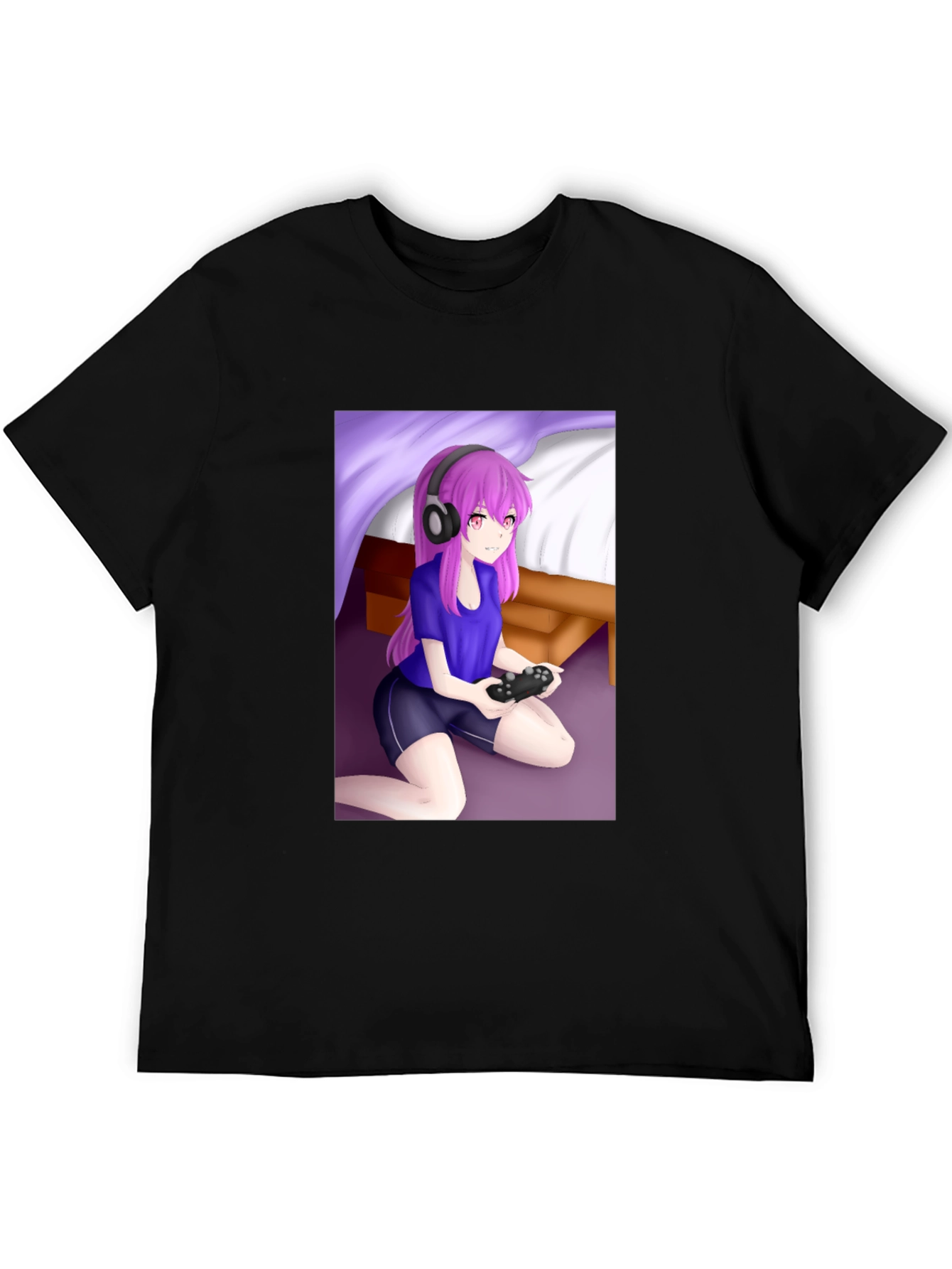 Gamer Anime Girl T-Shirt - Unique Design