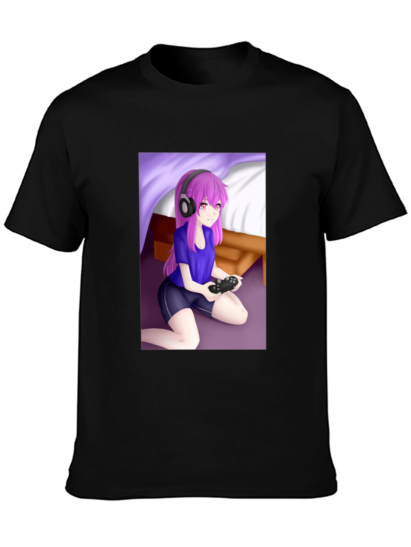 Gamer Anime Girl T-Shirt - Unique Design