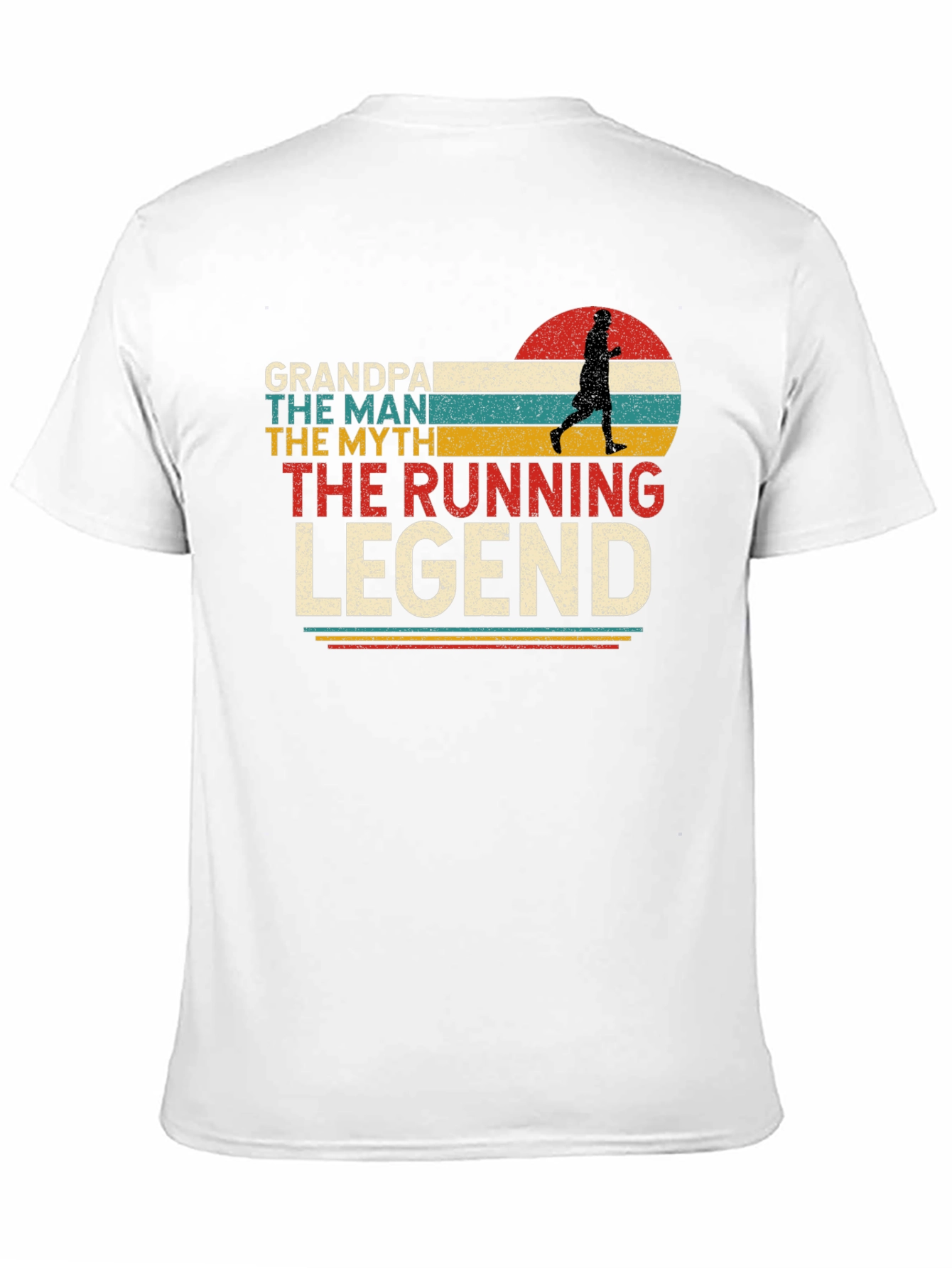 Grandpa Running Legend Graphic T-Shirt
