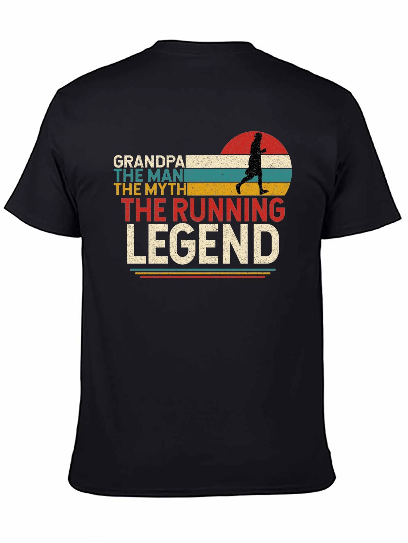 Grandpa Running Legend Graphic T-Shirt