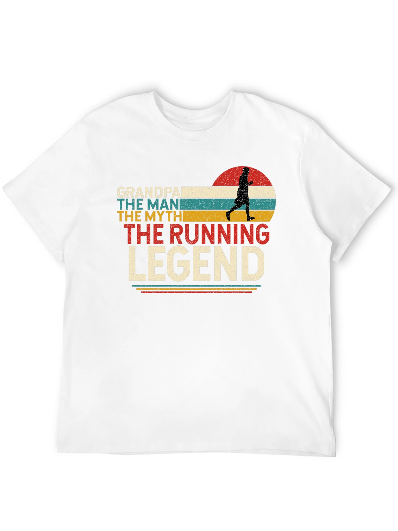 Grandpa Running Legend Graphic T-Shirt