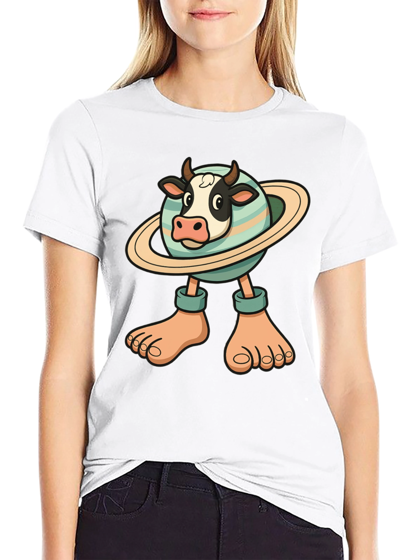 Cow Planet T-Shirt - Unique Graphic Tee