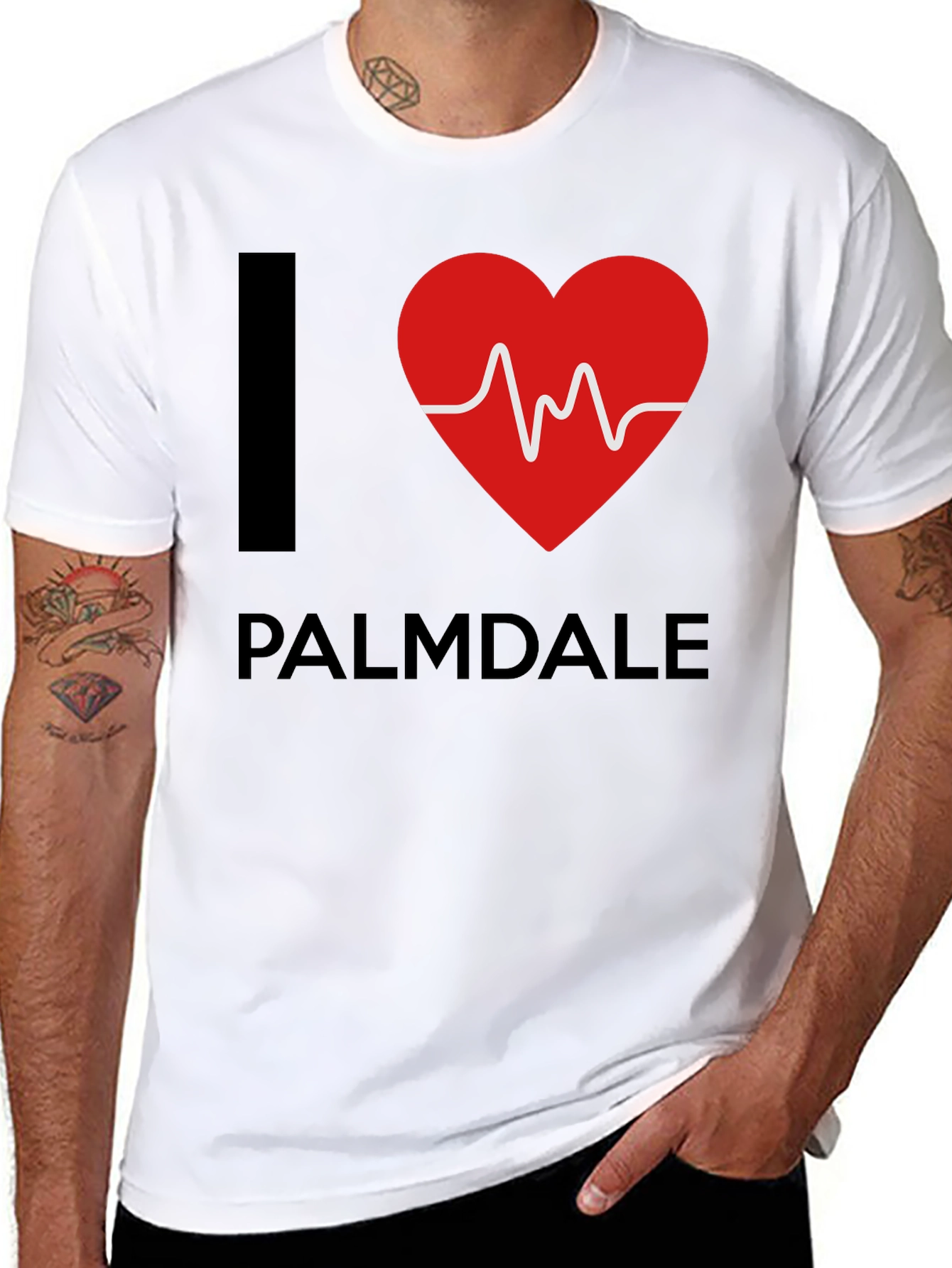 I Heart Palmdale Black T-Shirt
